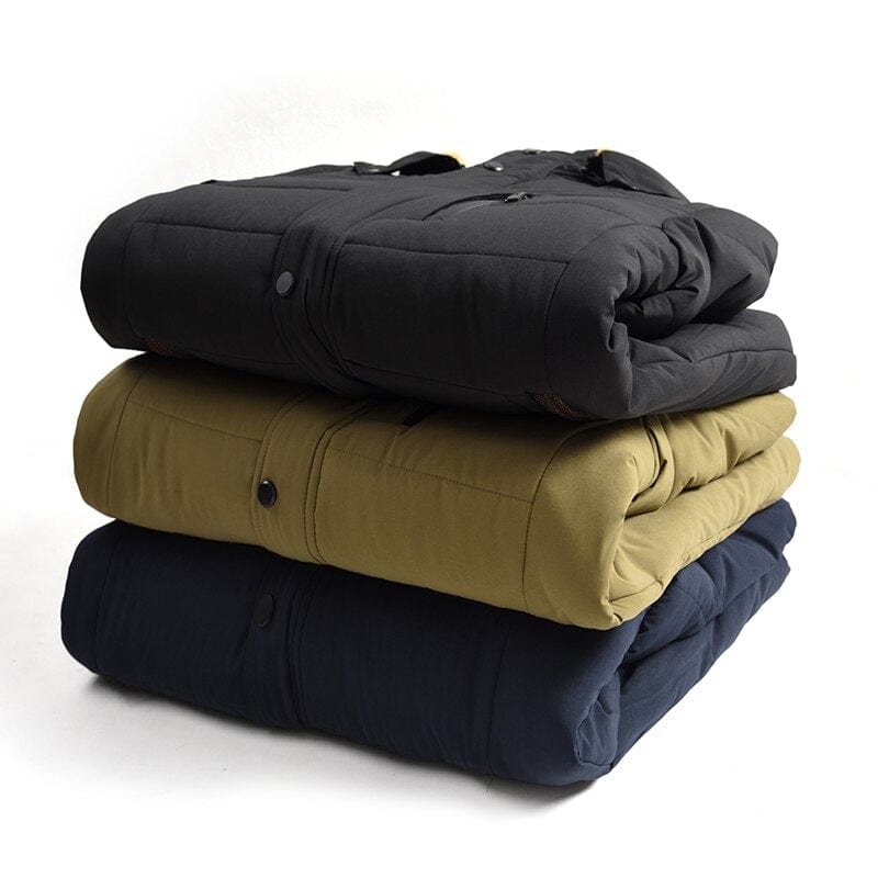 2023 Winter New Warm Thick Fleece Parkas Men Waterproof Hooded Fur Collar Parka Jacket Coat Men Autumn Fashion Casual Parkas Men 0 MIER