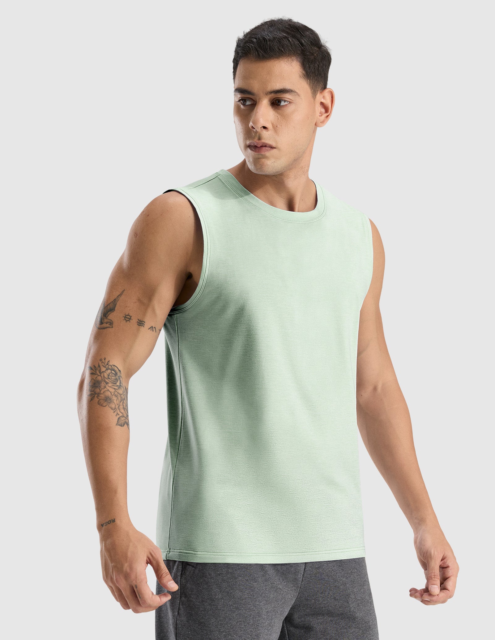 MIER Men’s Ultra-Soft Performance Muscle Tank Buttery Soft Gym Shirt Men's Tank Top