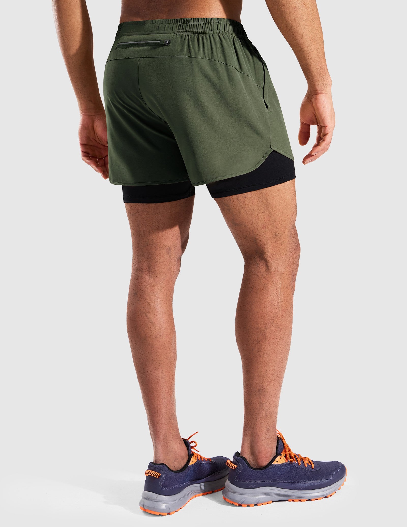MIER Men’s 2-in-1 Running Shorts 3" Quick Dry with Compression Liner Men's Shorts