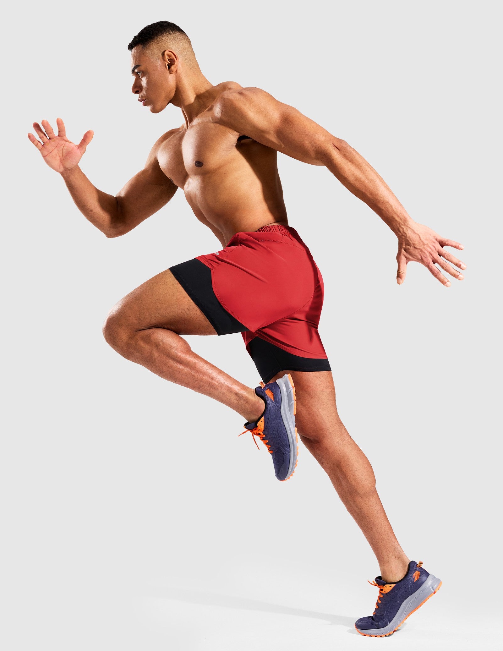 MIER Men’s 2-in-1 Running Shorts 3" Quick Dry with Compression Liner Men's Shorts