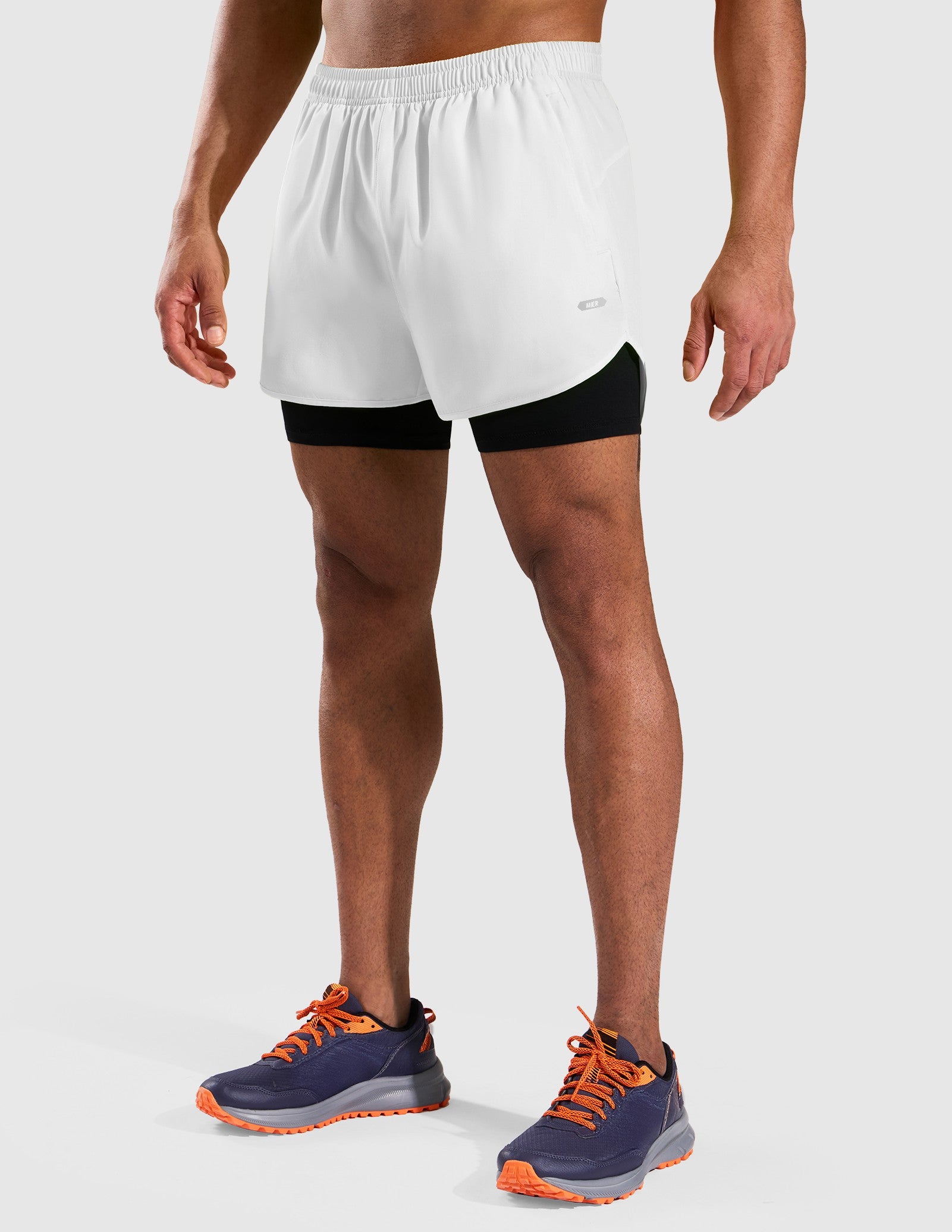 MIER Men’s 2-in-1 Running Shorts 3" Quick Dry with Compression Liner Men's Shorts