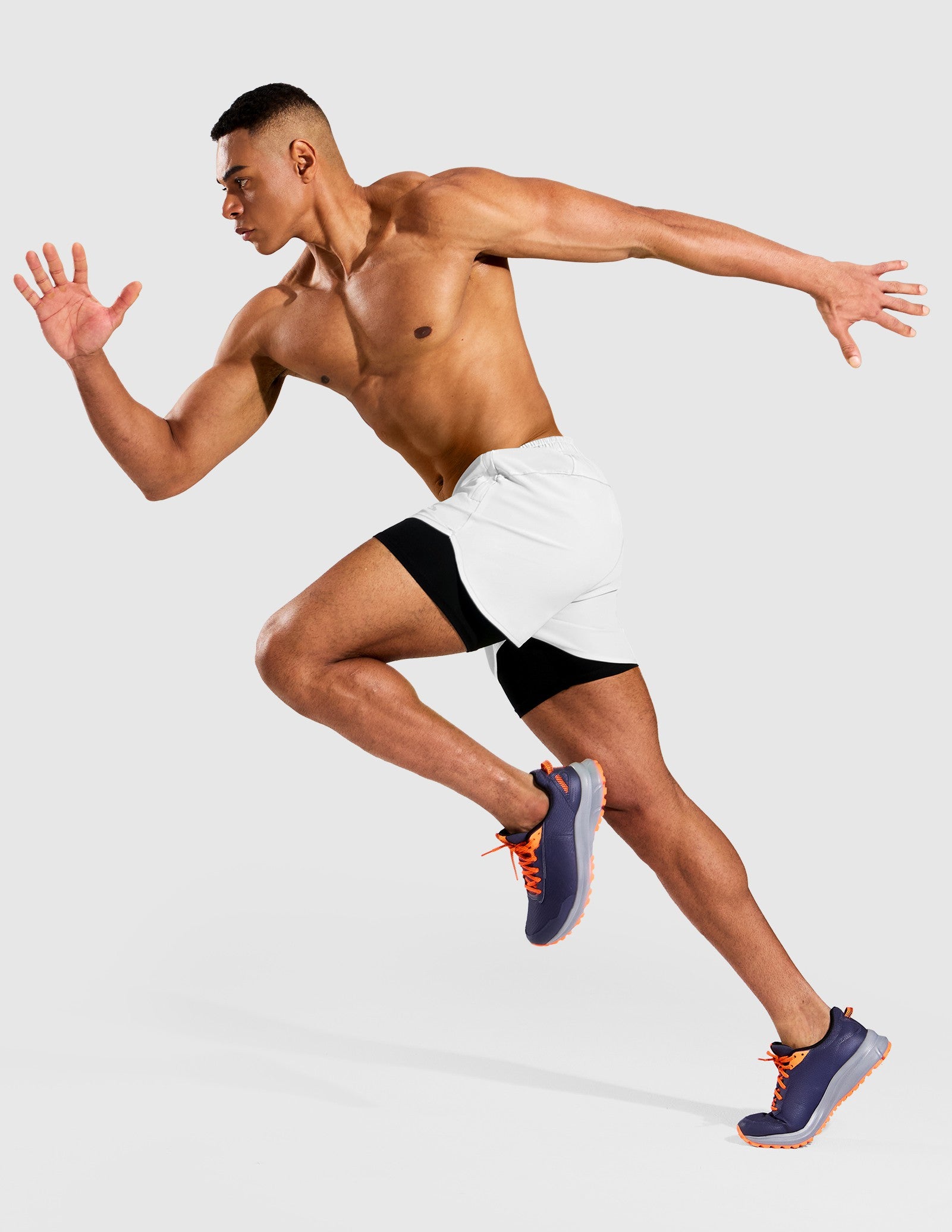MIER Men’s 2-in-1 Running Shorts 3" Quick Dry with Compression Liner Men's Shorts