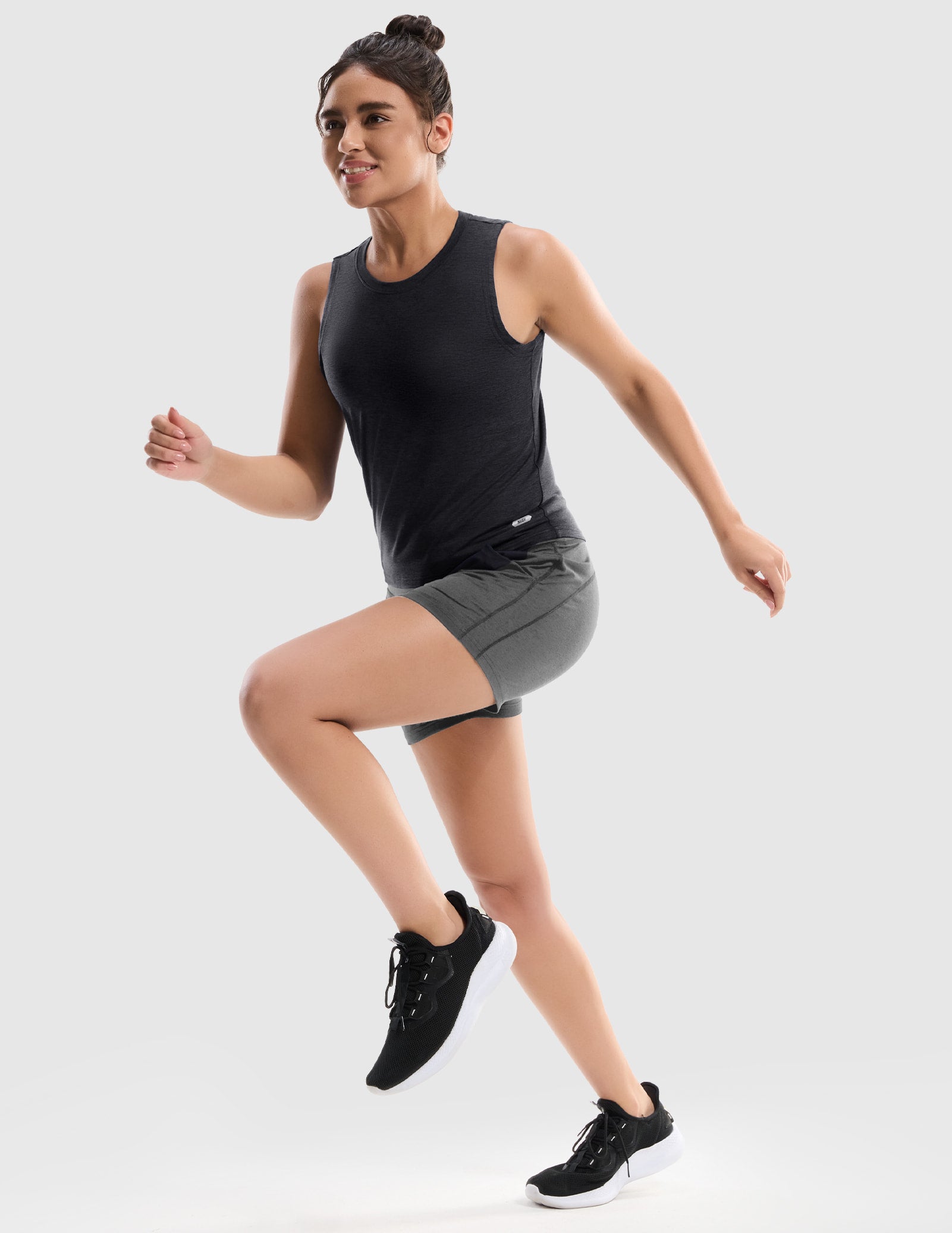 MIER Women’s Buttery-Soft Skimmer Tank Top High-Hip Workout Shirt Women's Tank Top