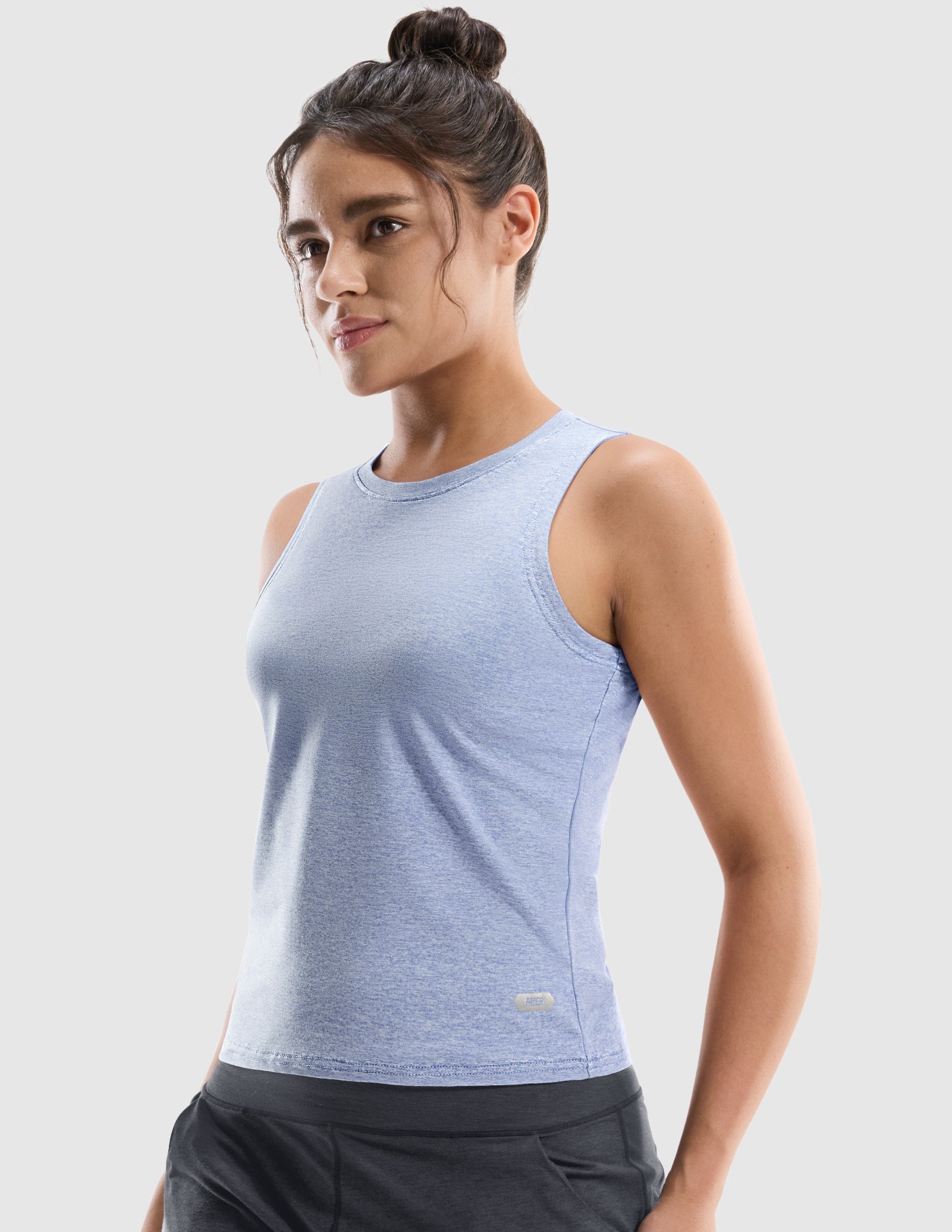 MIER Women’s Buttery-Soft Skimmer Tank Top High-Hip Workout Shirt Women's Tank Top