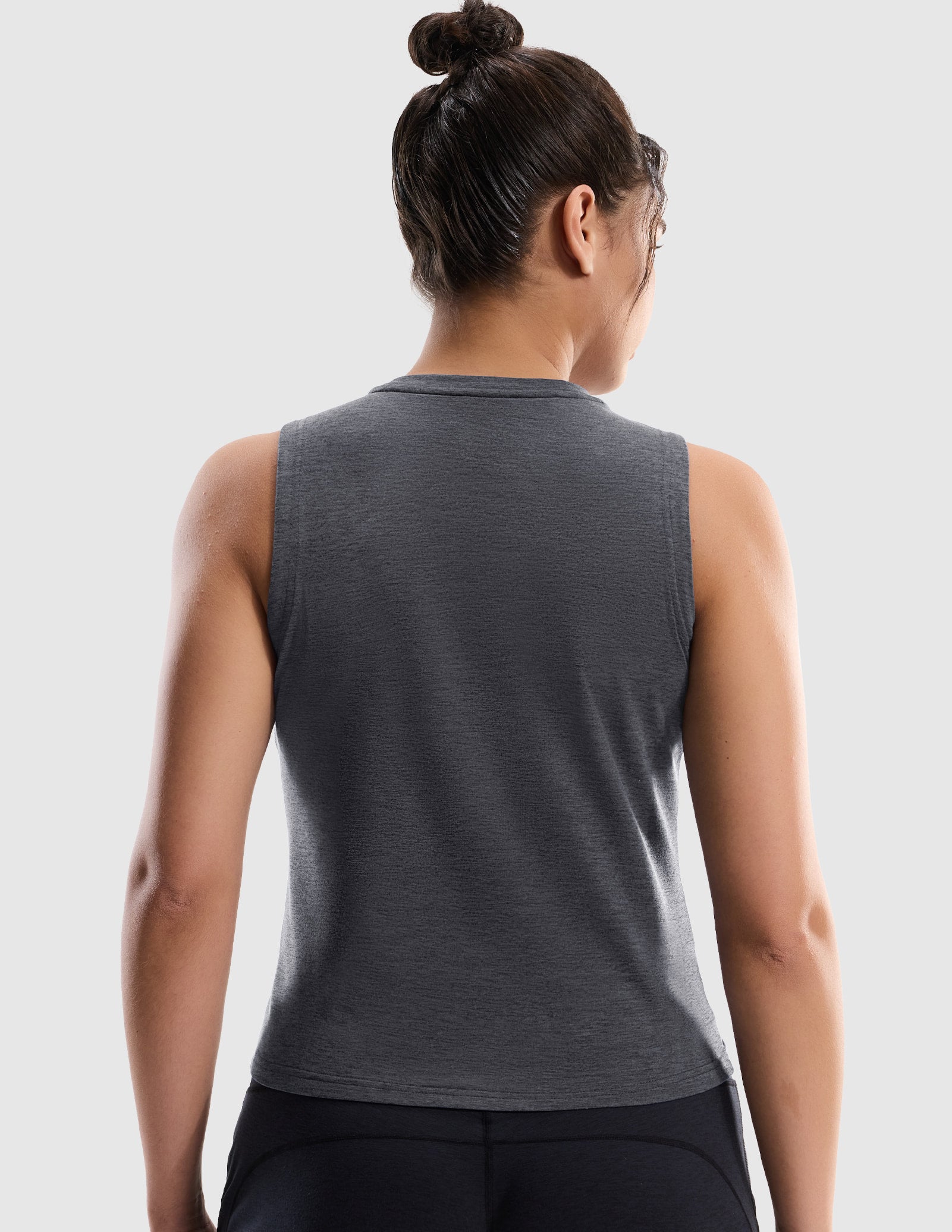 MIER Women’s Buttery-Soft Skimmer Tank Top High-Hip Workout Shirt Women's Tank Top