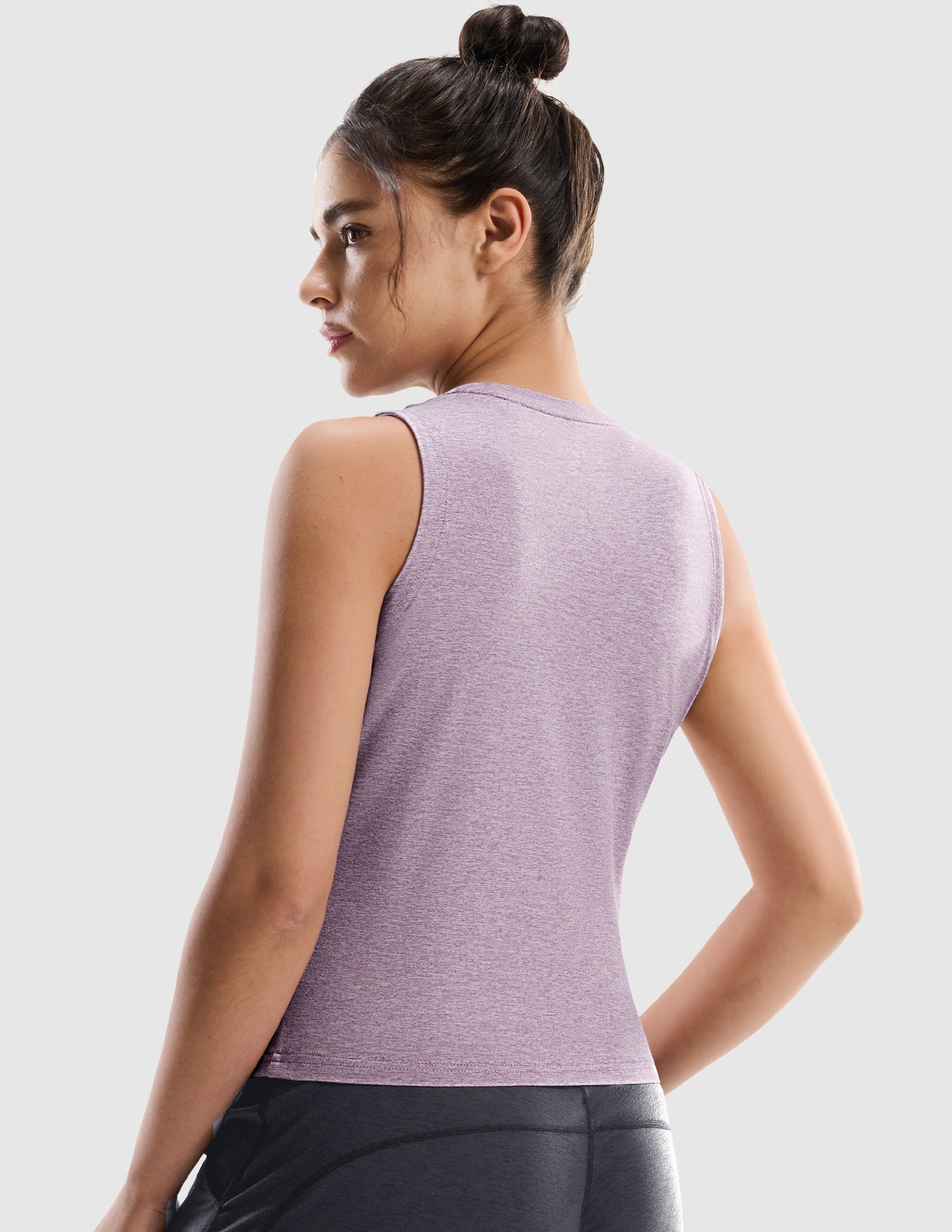 MIER Women’s Buttery-Soft Skimmer Tank Top High-Hip Workout Shirt Women's Tank Top