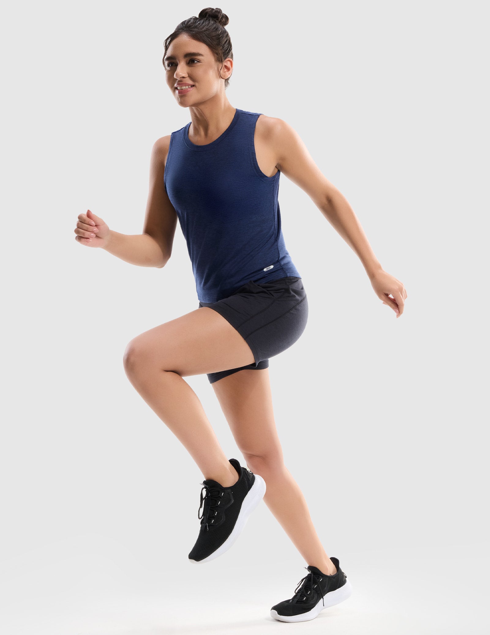 MIER Women’s Buttery-Soft Skimmer Tank Top High-Hip Workout Shirt Women's Tank Top