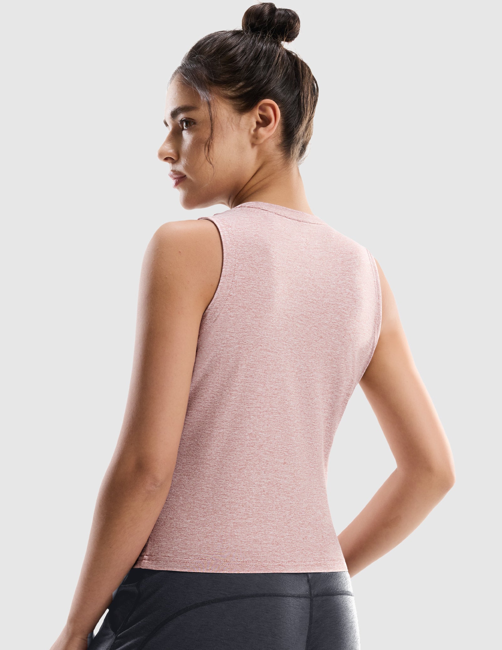 MIER Women’s Buttery-Soft Skimmer Tank Top High-Hip Workout Shirt Women's Tank Top