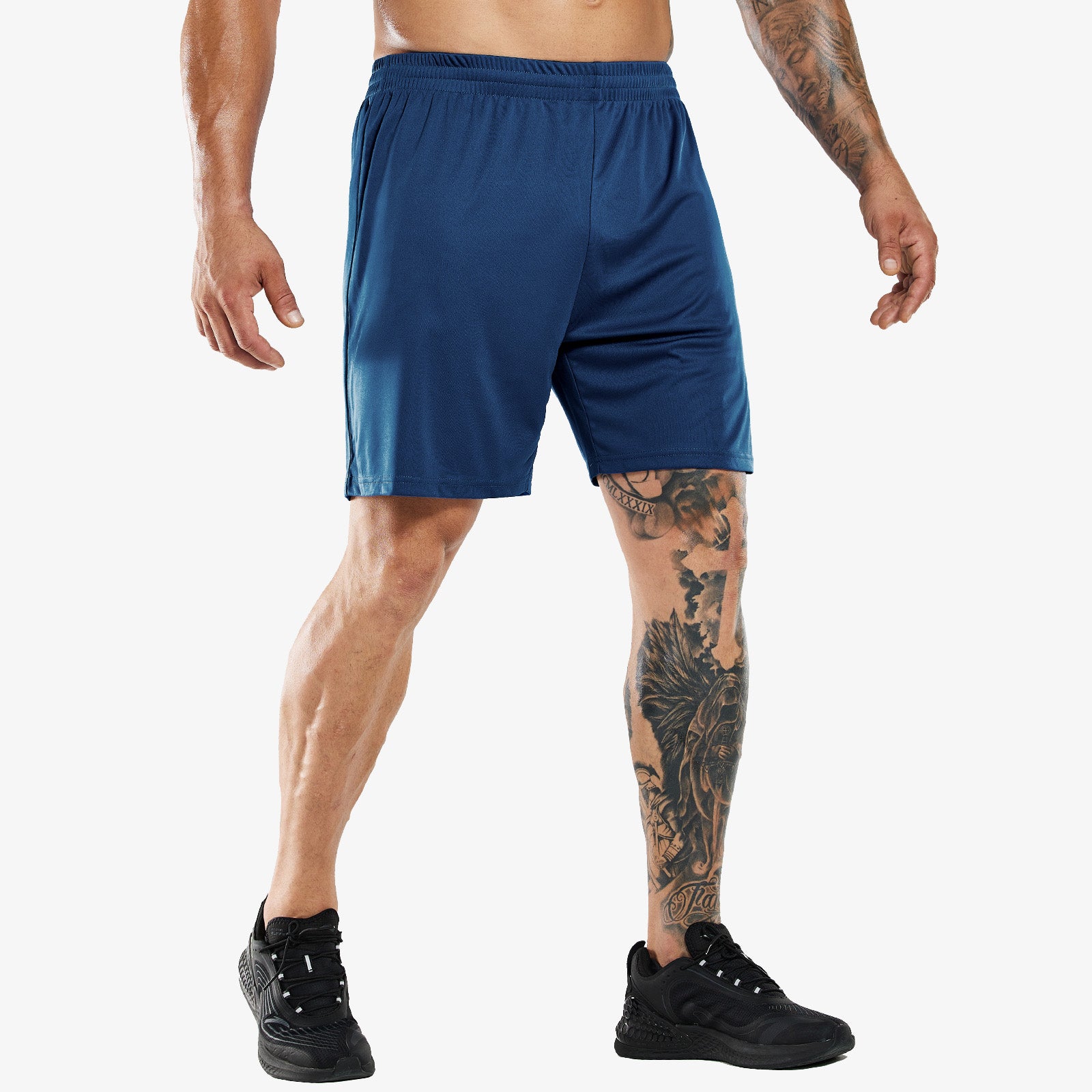 Pantalones cortos deportivos de secado rápido para hombre sin bolsillos
