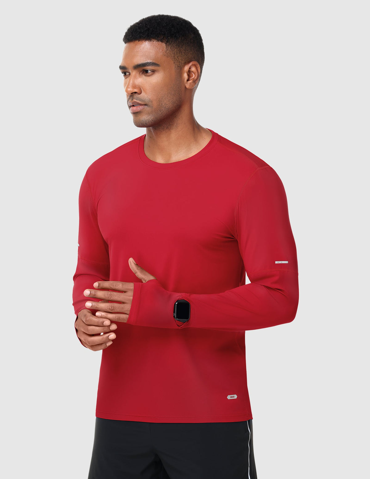 MIER Men’s Long Sleeve Shirt UPF 50+ Quick Dry UV Protection Tee Men's T-Shirts Red / XS