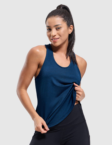 MIER Women's Racerback Tank Top Quick Dry Moisture Wicking