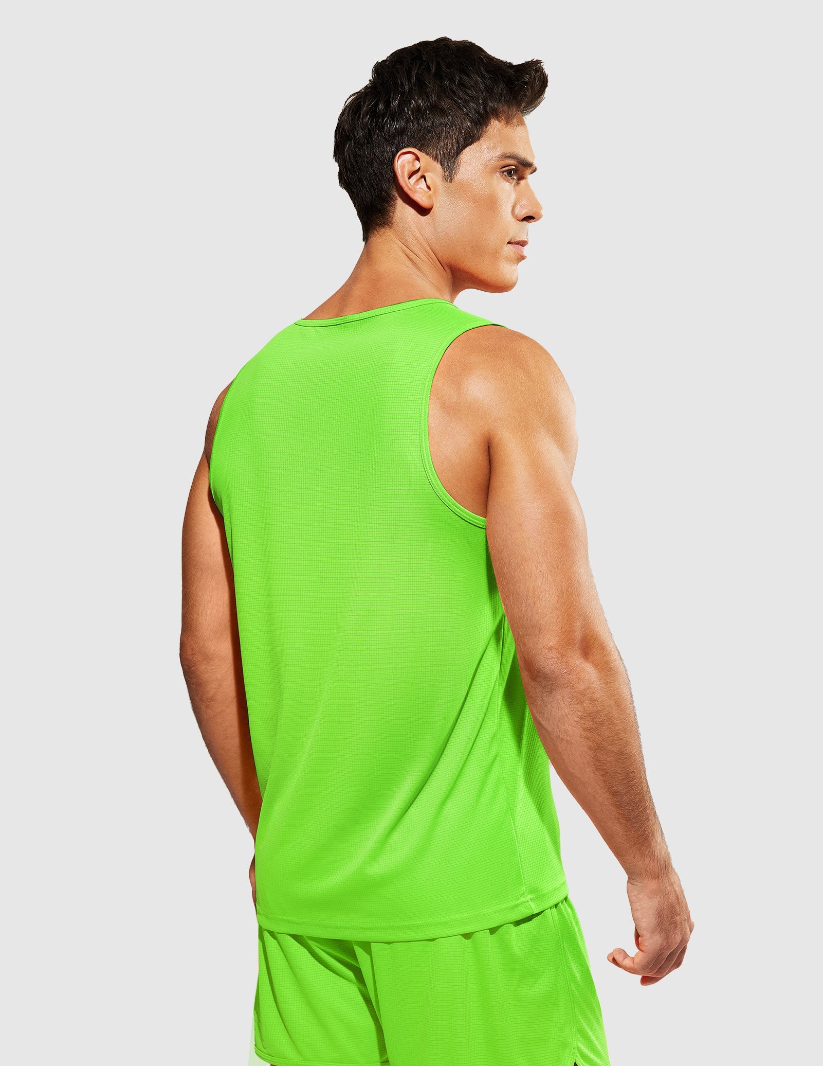 MIER Summer Running Tank Top Lightweight and Sweat Wicking Men's Tank Top
