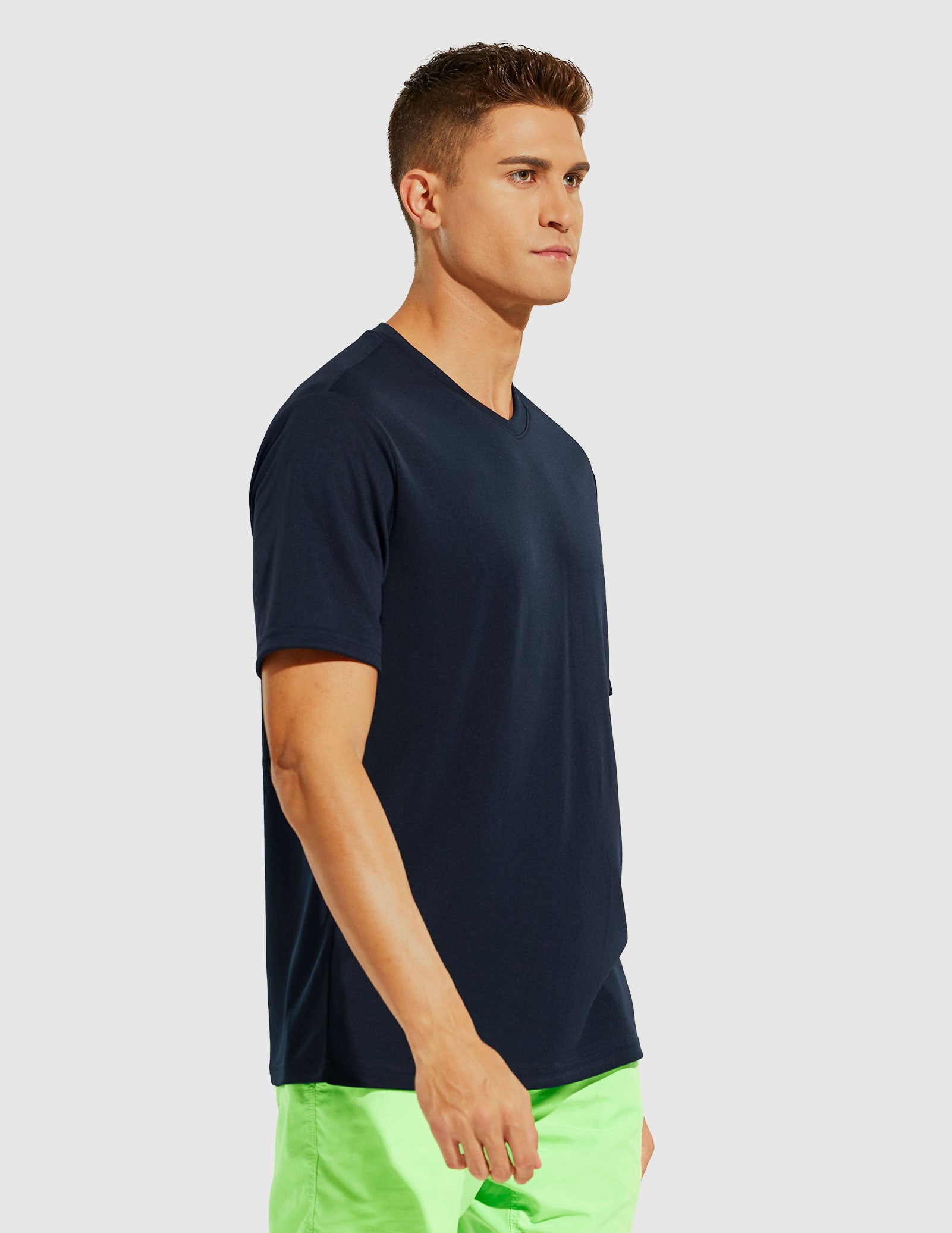 MIER Men's Dry Fit Performance Tees Eco Friendly and Moisture Wicking Men's T-Shirts