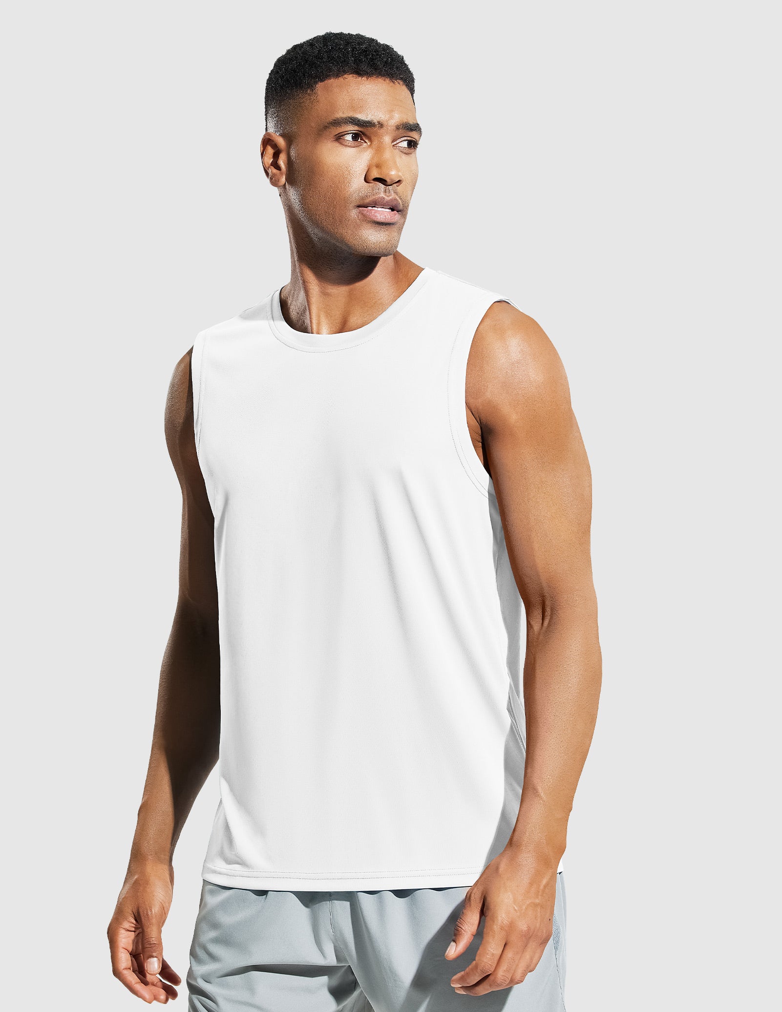 MIER Men’s Cool Running Tank Top Sleeveless Shirt Men's Tank Top