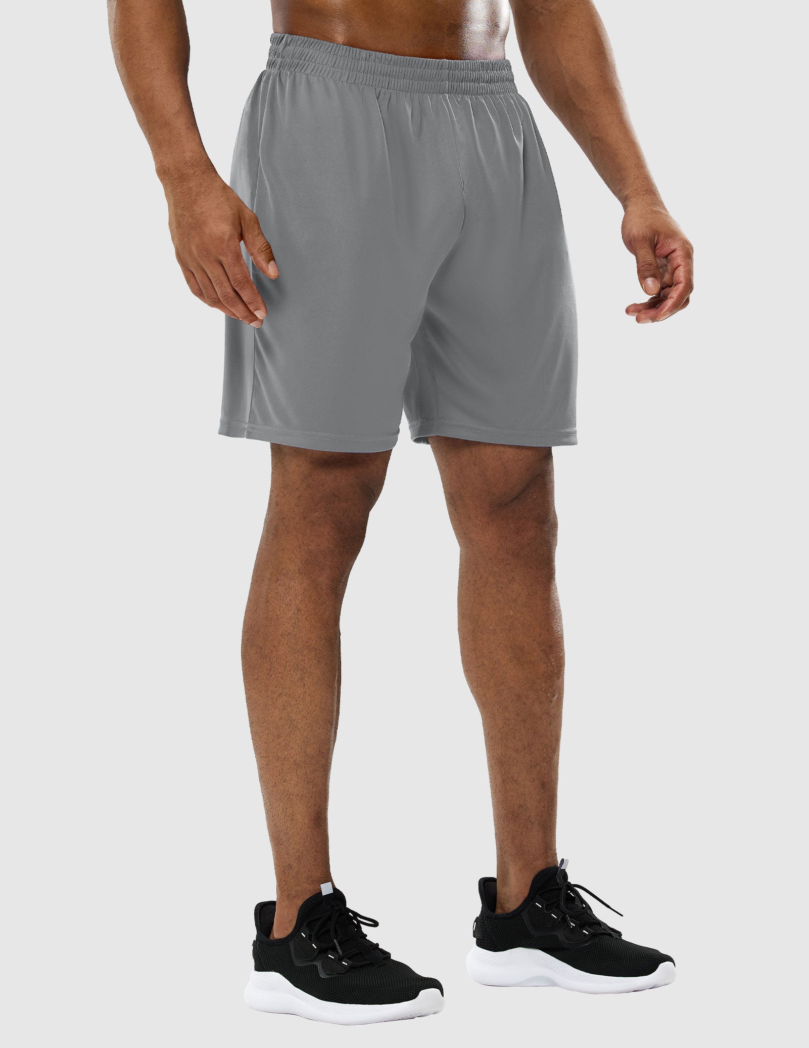 MIER Men Quick-Dry Athletic Running Shorts without Pockets Men's Shorts