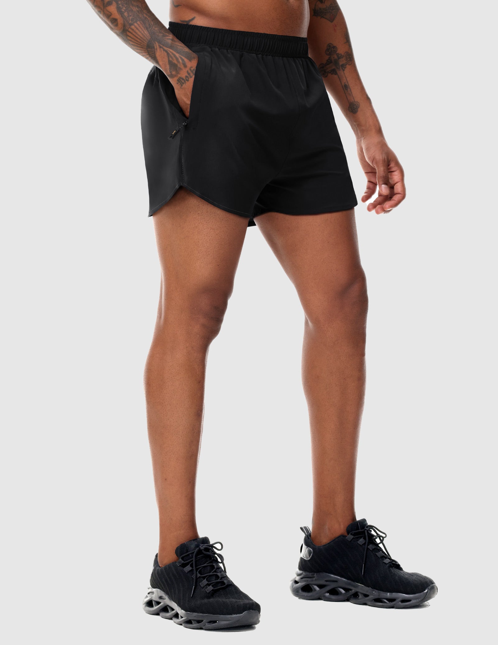 Men's PaceLite Logo Shorts W/Brief 3"