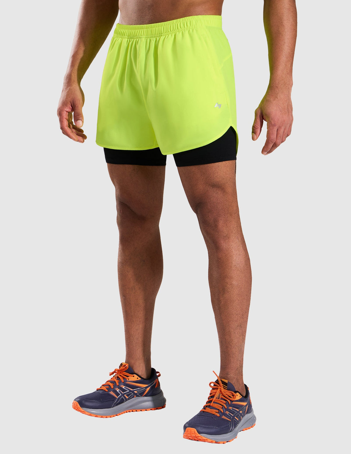 MIER Men’s 2-in-1 Running Shorts 5” Quick Dry with Compression Liner & 3 Pockets Men's Shorts