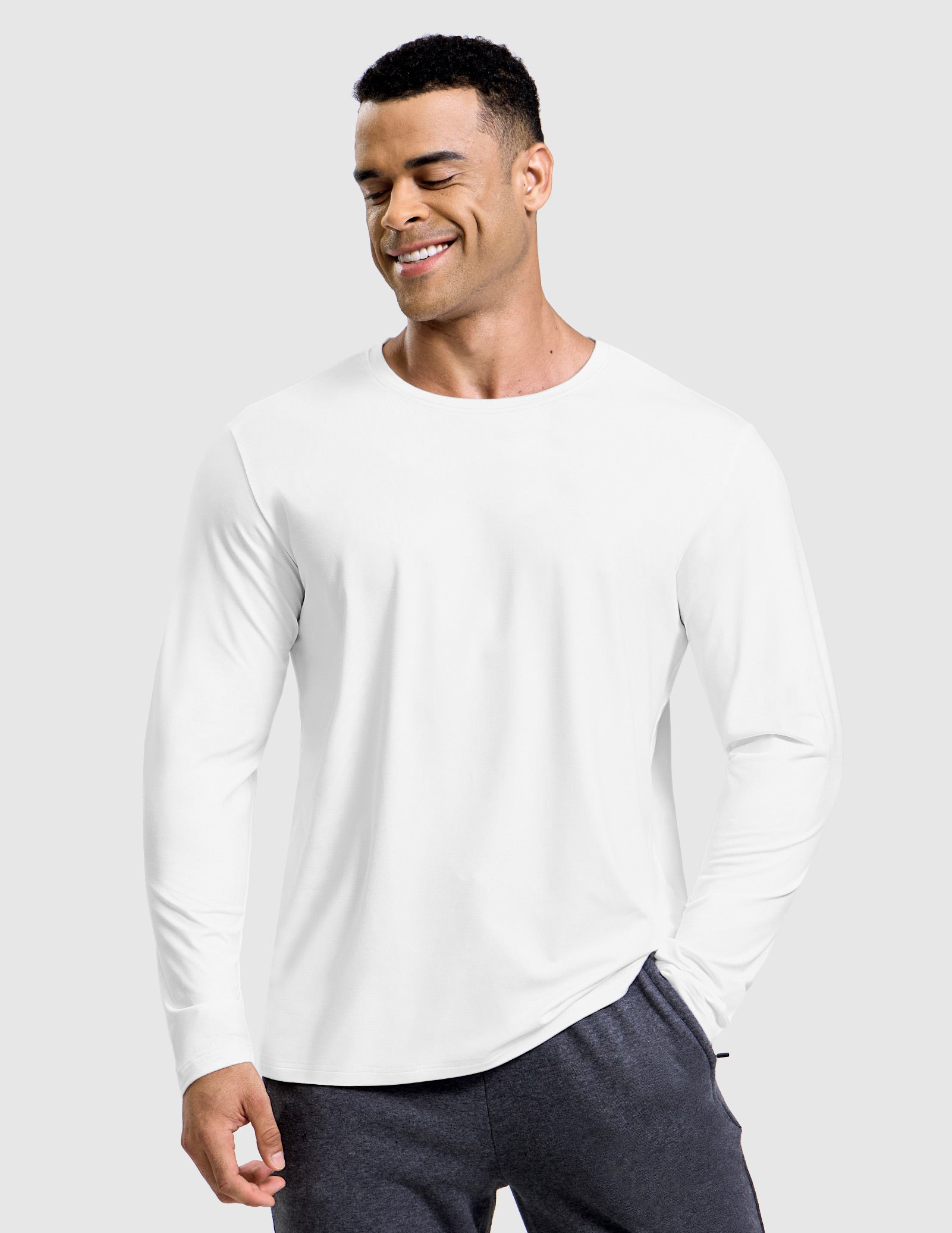 Men’s X-Sofort™ Buttery Soft Long Sleeve Athletic Crew Neck Tee