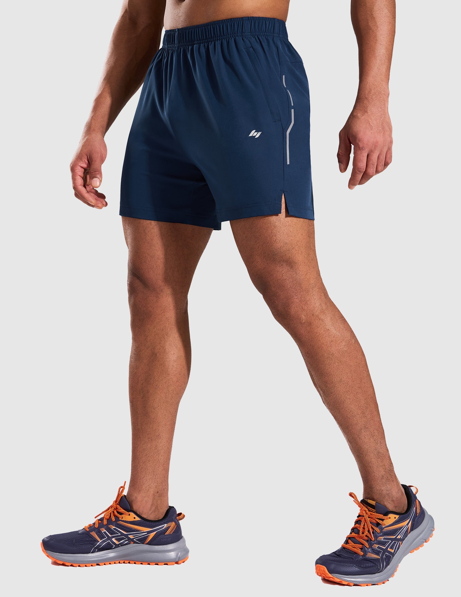 MIER Men’s 5" Athletic Running Shorts Quick Dry Workout Gym Shorts 3 Pockets Men's Shorts