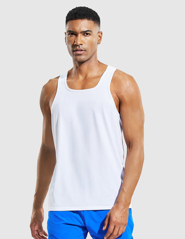 MIER Men's Sleeveless Running Shirt Quick Dry and Breathable