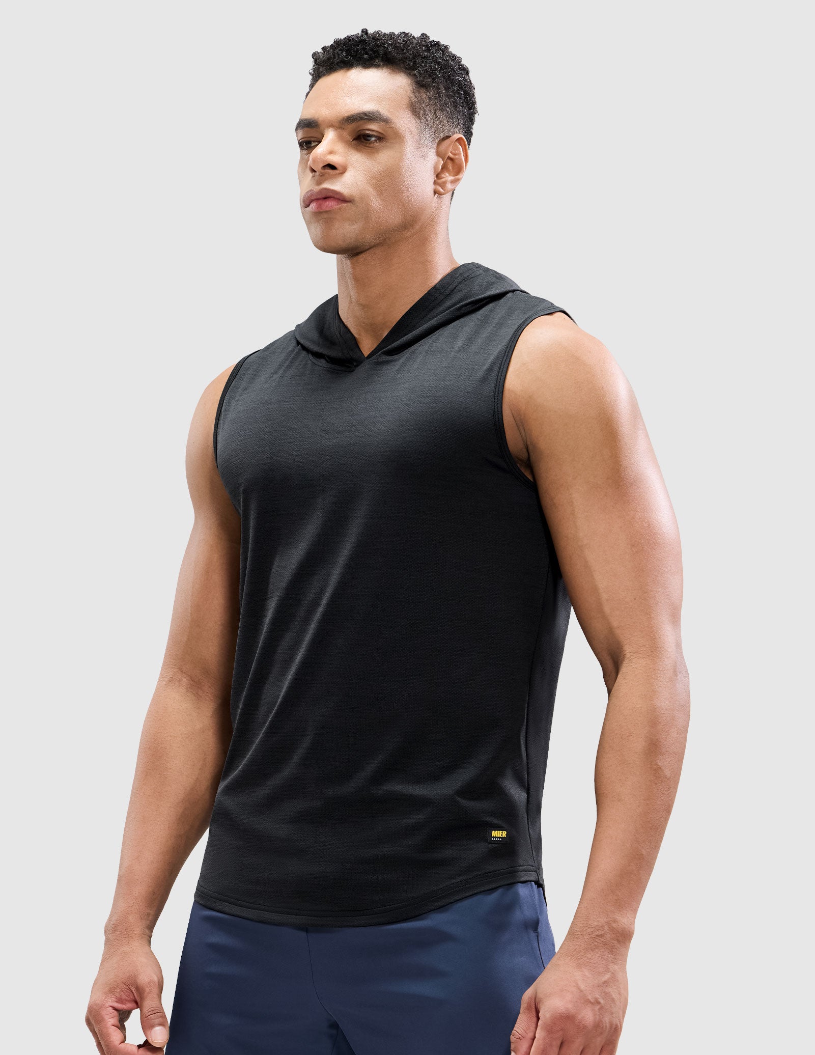 Men's Sleeveless Tank Top with Hood Quick Dry Shirts