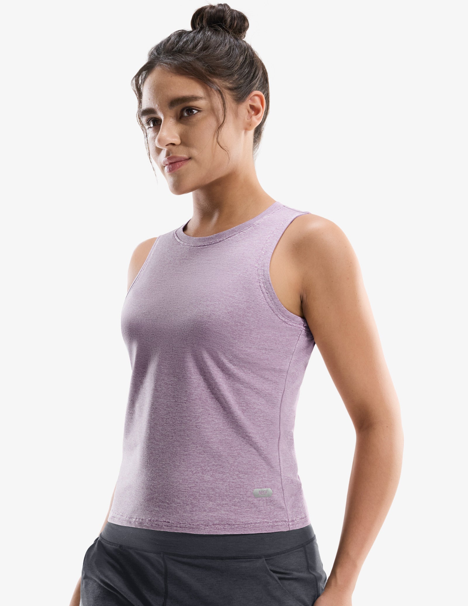 MIER Women’s Buttery-Soft Skimmer Tank Top High-Hip Workout Shirt Women Active Shirt