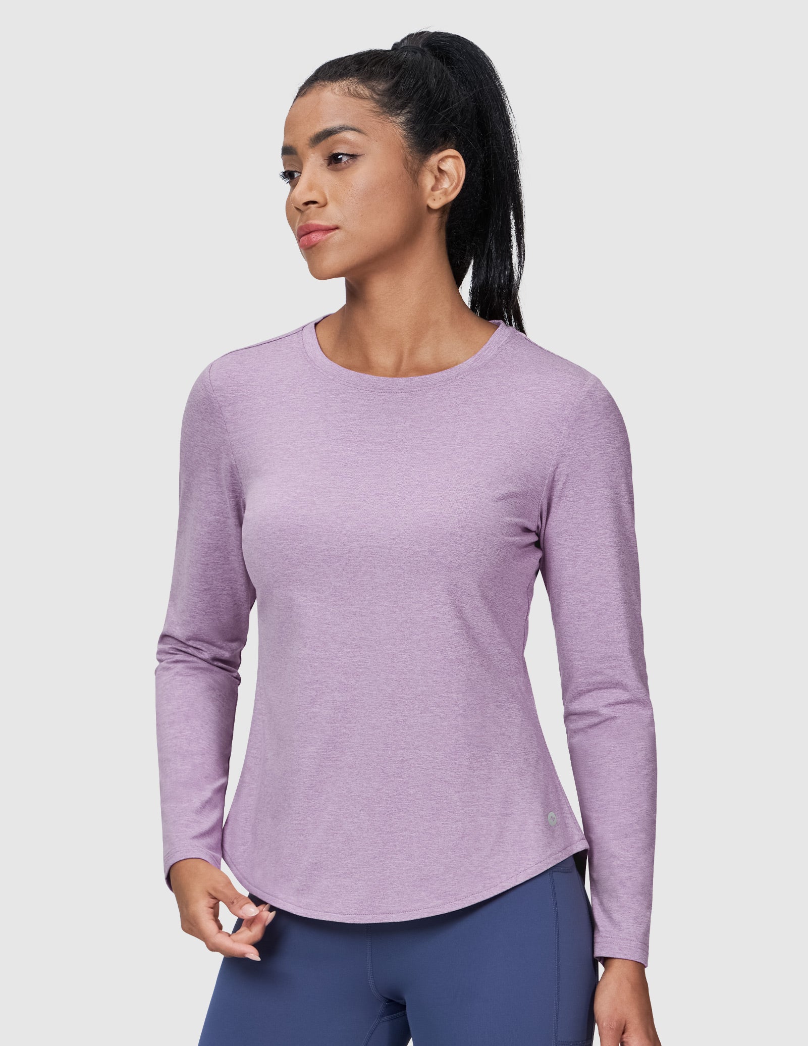 MIER Women’s Buttery Soft Long Sleeve Workout Dry Fit Tee Women Active Shirt
