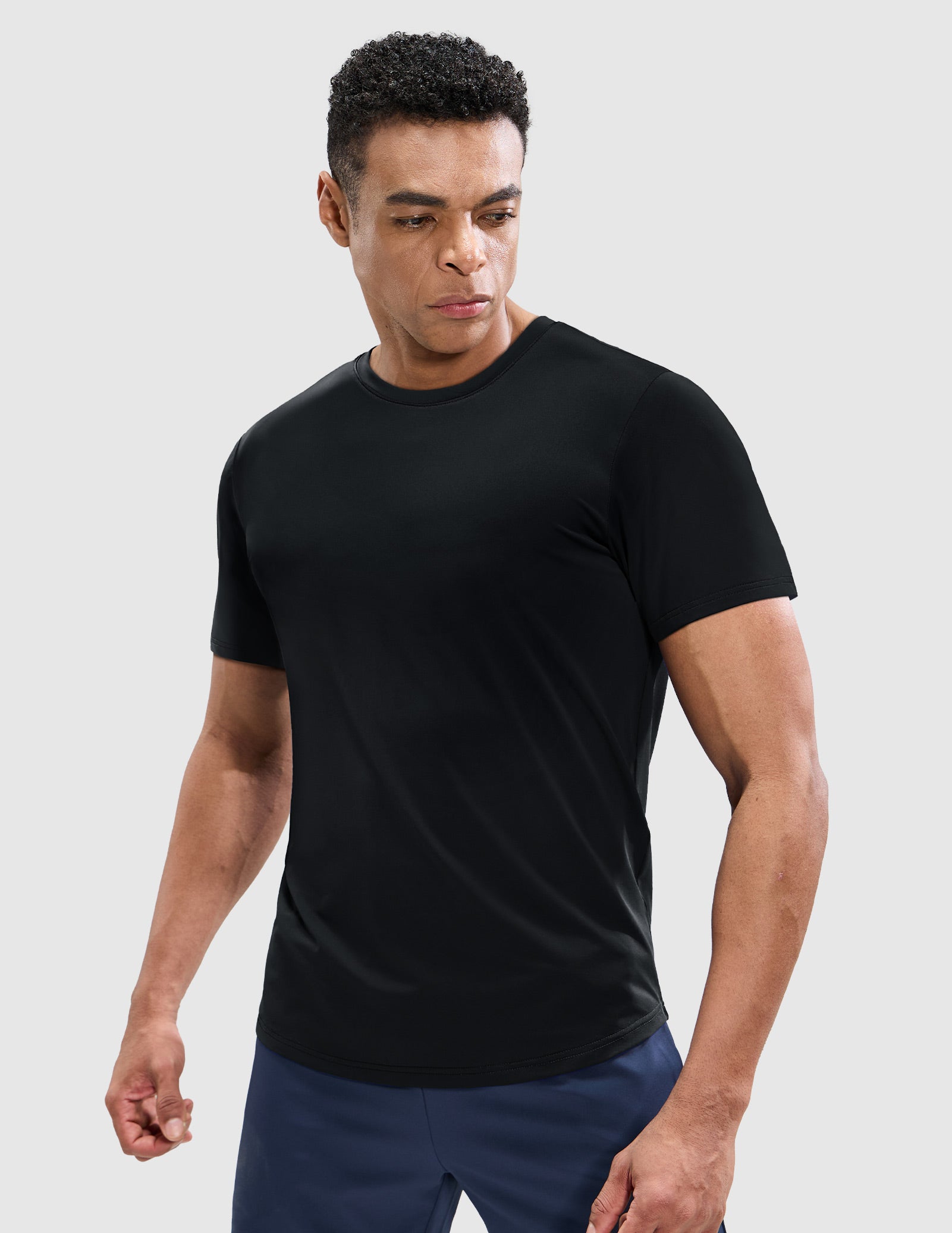 MIER Men’s Workout T-Shirt Dry Fit Short Sleeve UPF 50+ Running Tee Men's T-Shirts