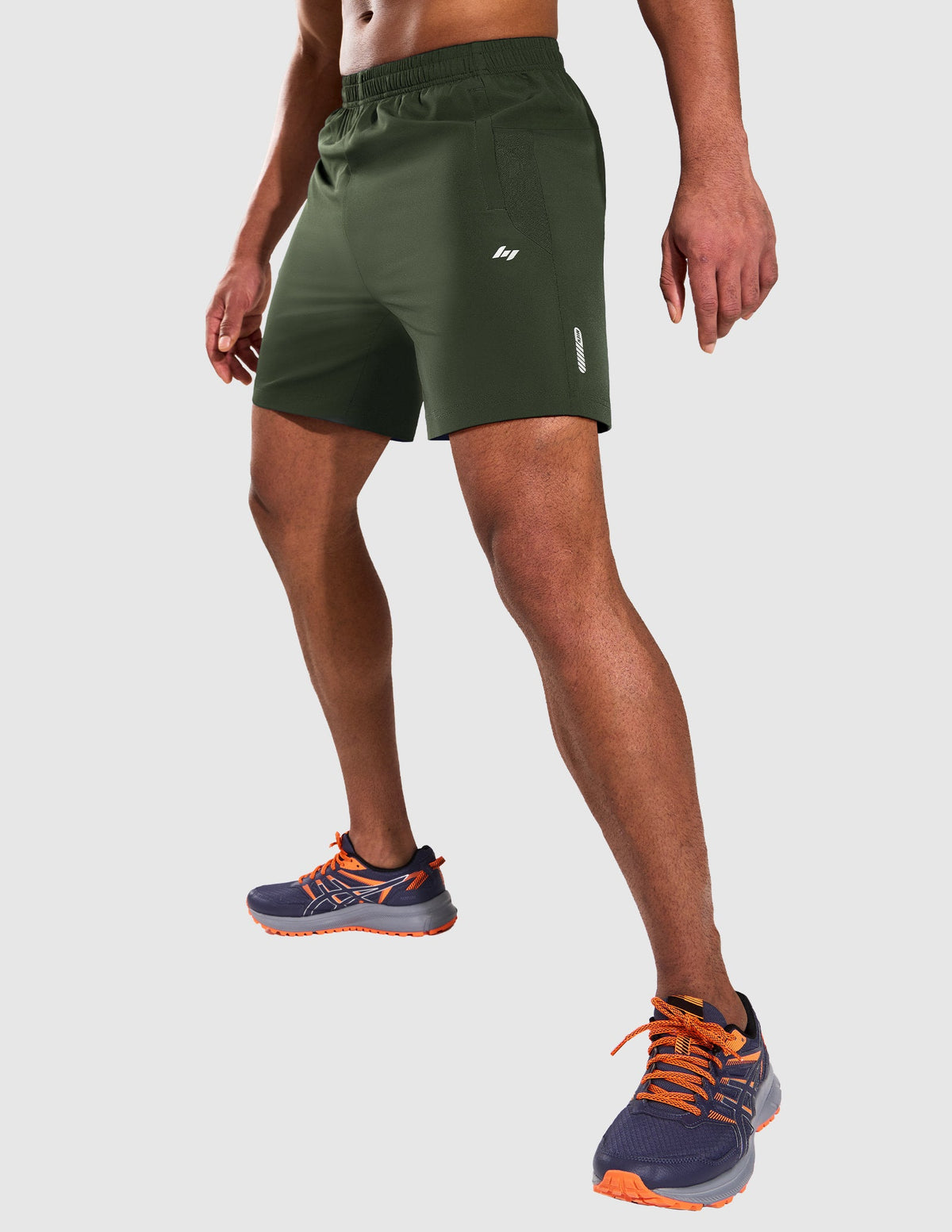MIER Men’s 7” Athletic Shorts Quick Dry with 3 Zipper Pockets, No Liner Men's Shorts