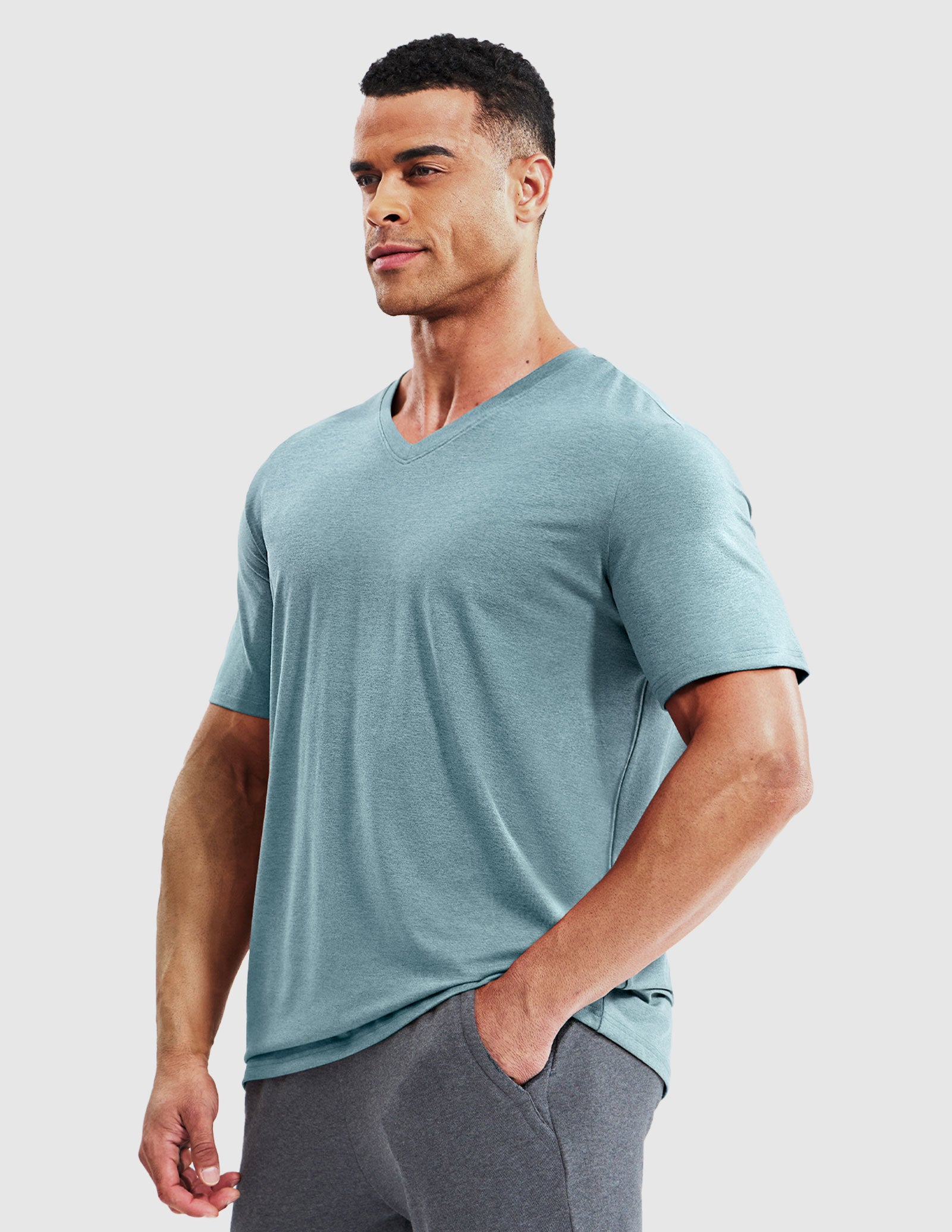 Men’s X-Sofort® Buttery Soft Dry Fit V-Neck Workout T-Shirt