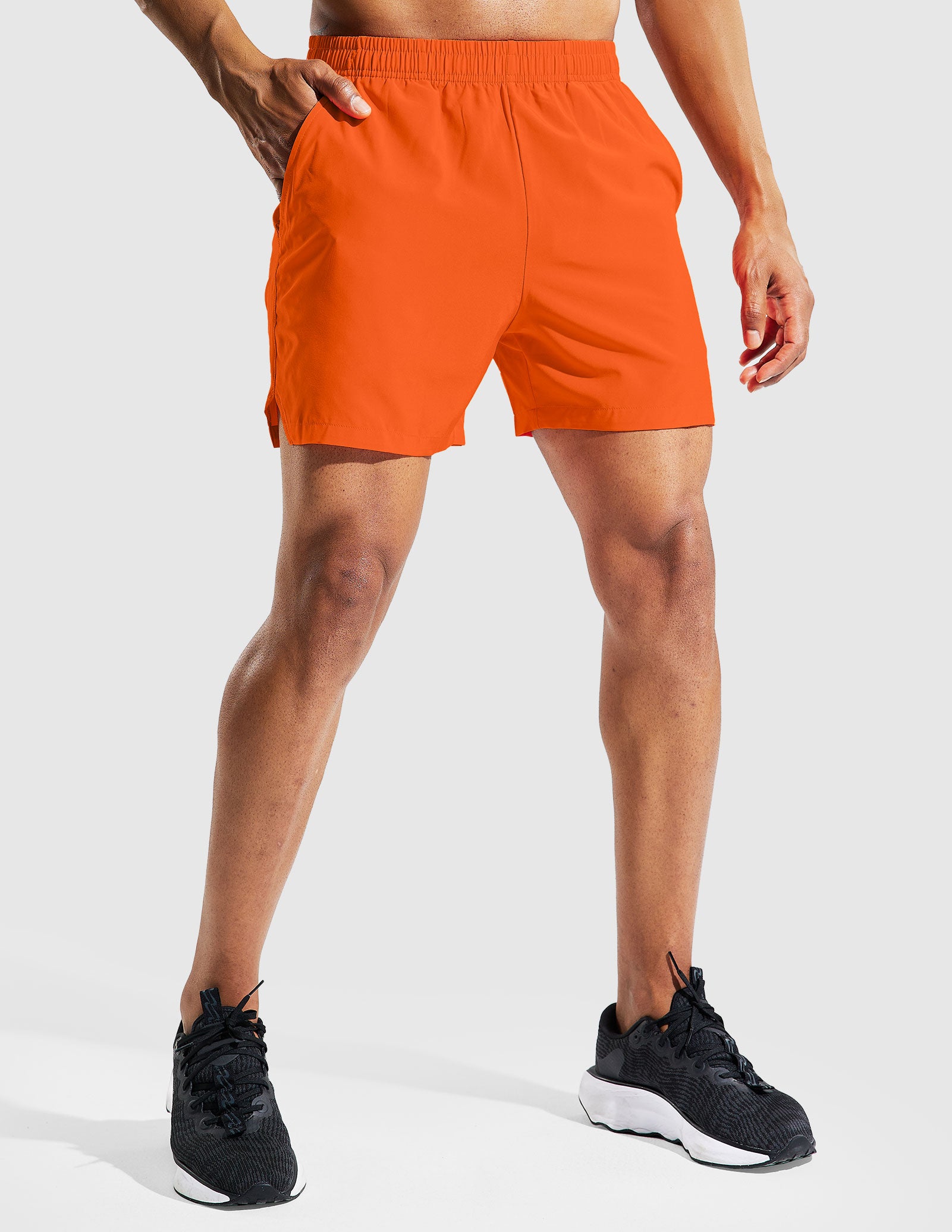 Men's Quick Dry Running Athletic Shorts with Pockets 5 Inch