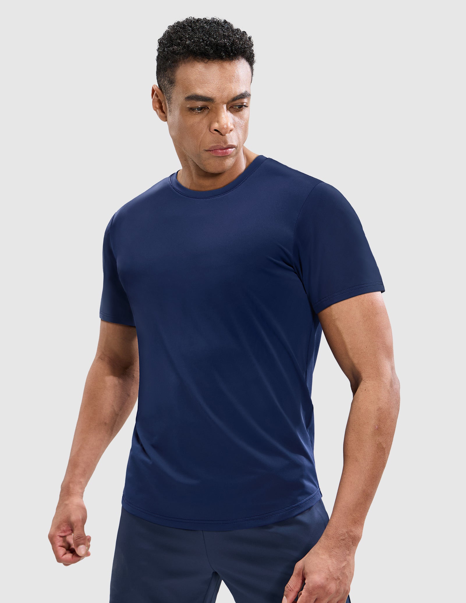 MIER Men’s Workout T-Shirt Dry Fit Short Sleeve UPF 50+ Running Tee Men's T-Shirts