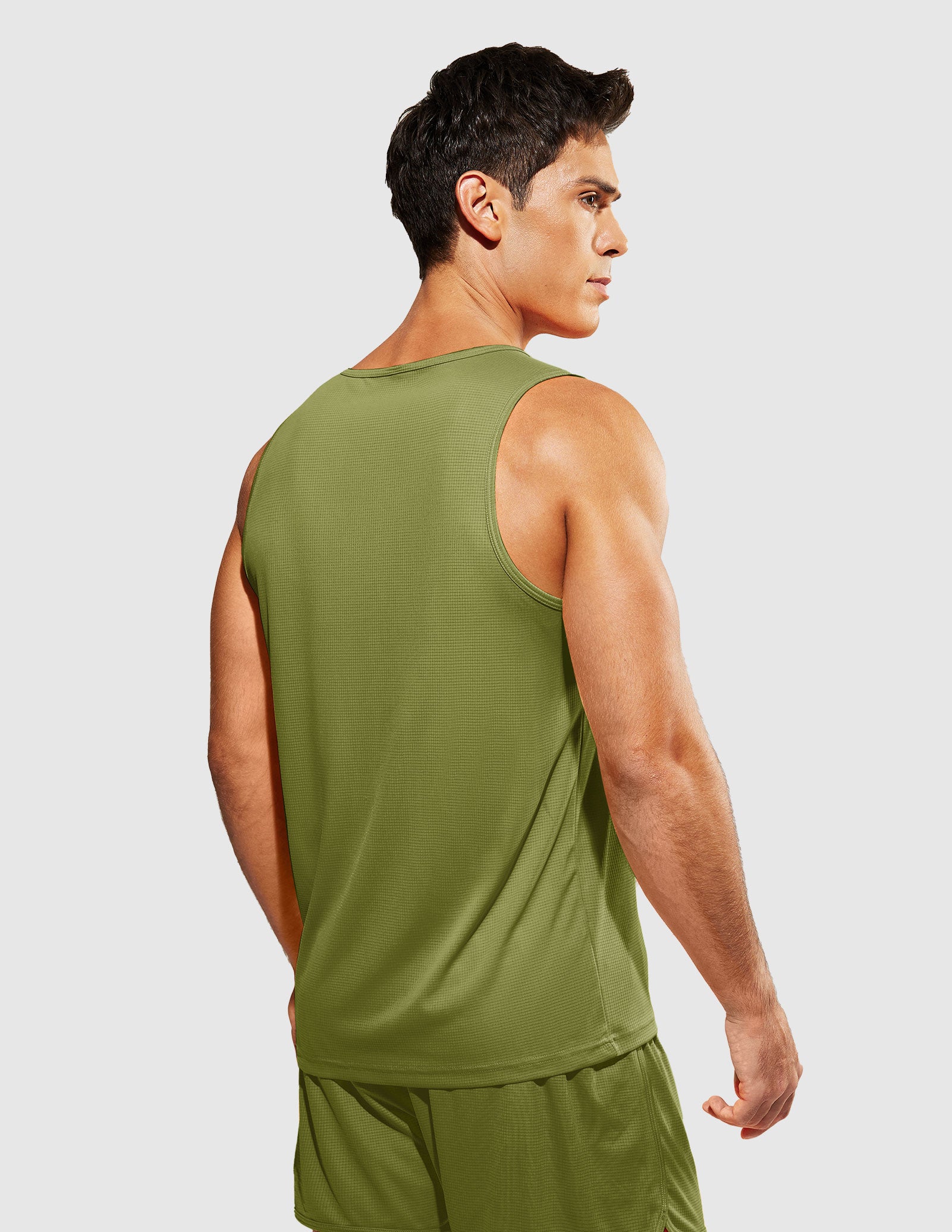 MIER Summer Running Tank Top Lightweight and Sweat Wicking Men's Tank Top