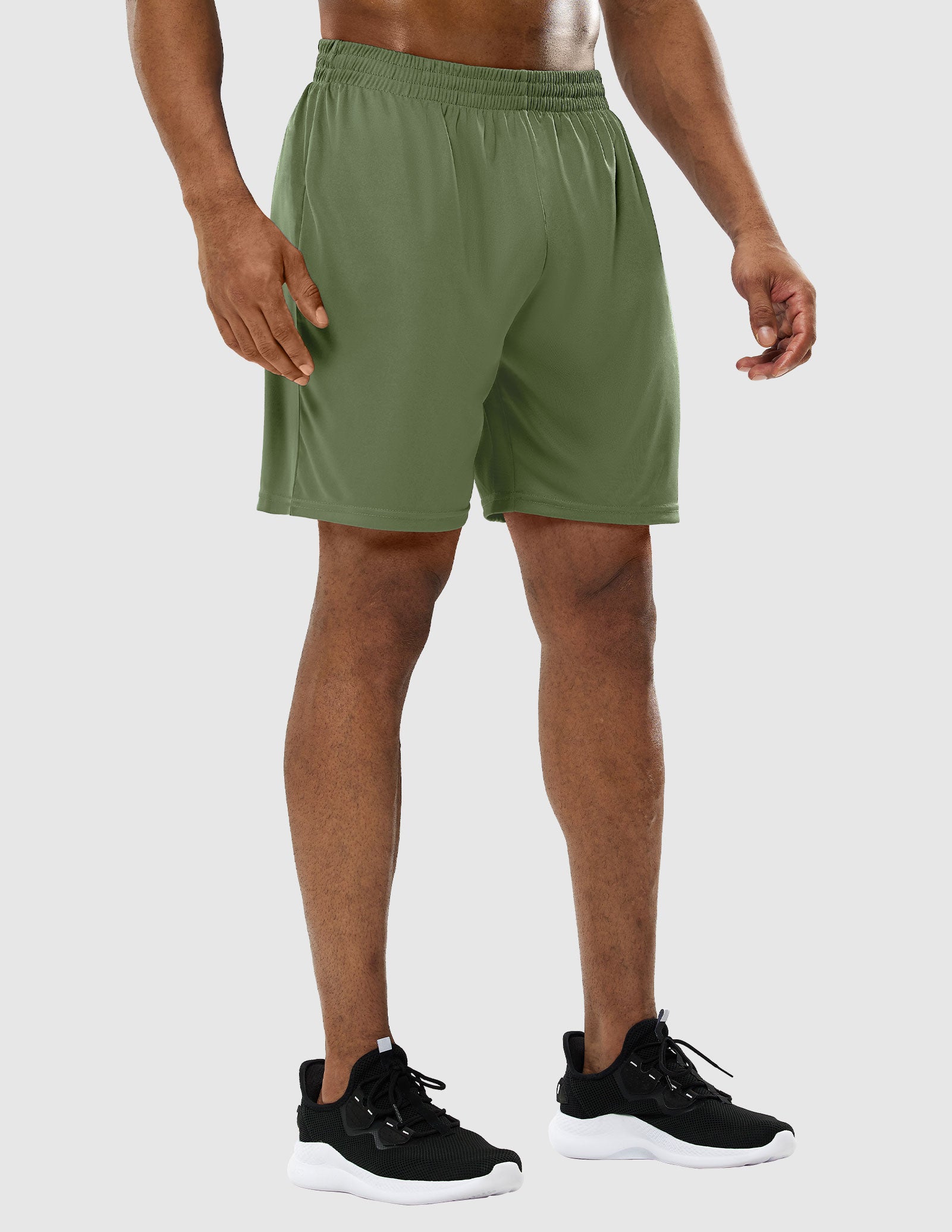 MIER Men Quick-Dry Athletic Running Shorts without Pockets Men's Shorts