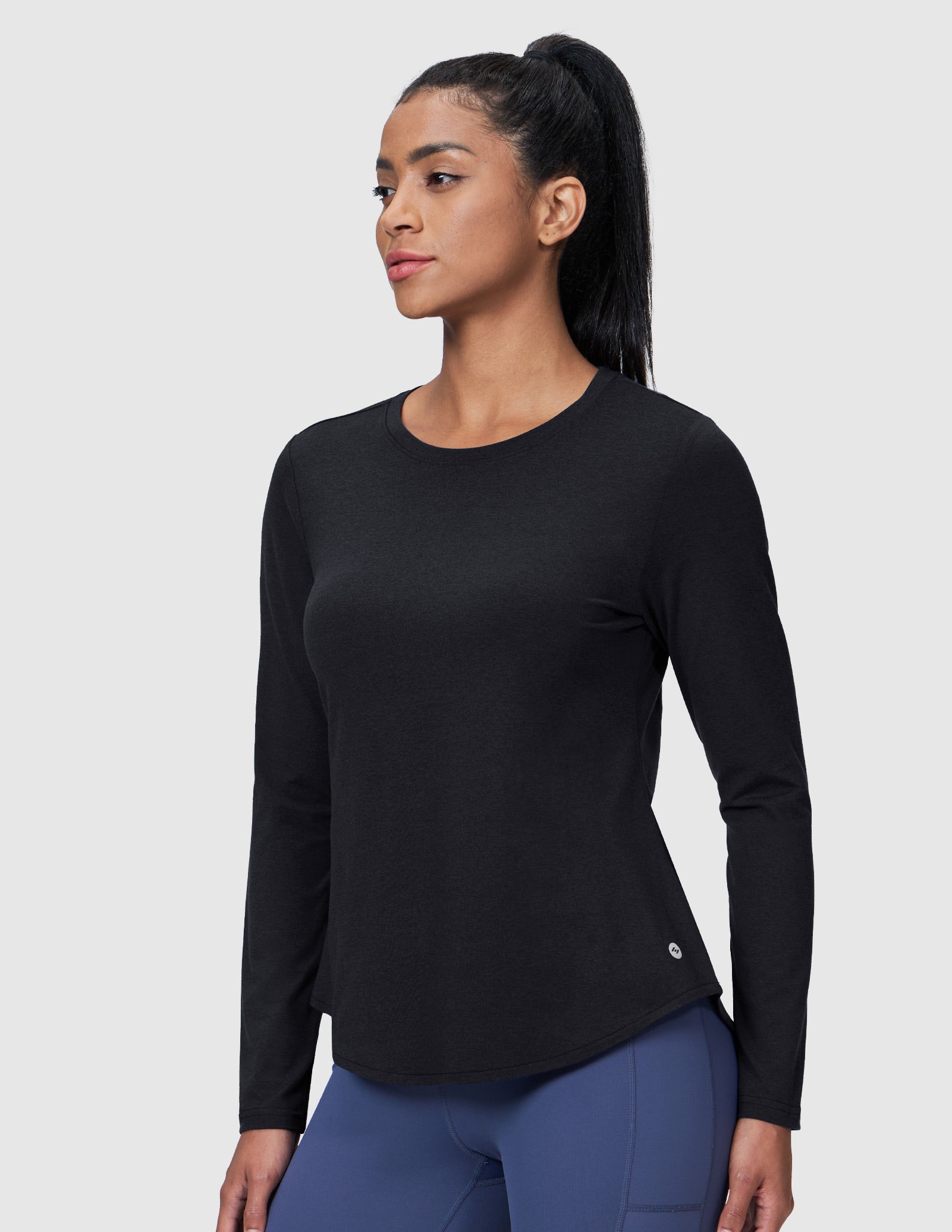 MIER Women’s Buttery Soft Long Sleeve Workout Dry Fit Tee Women Active Shirt