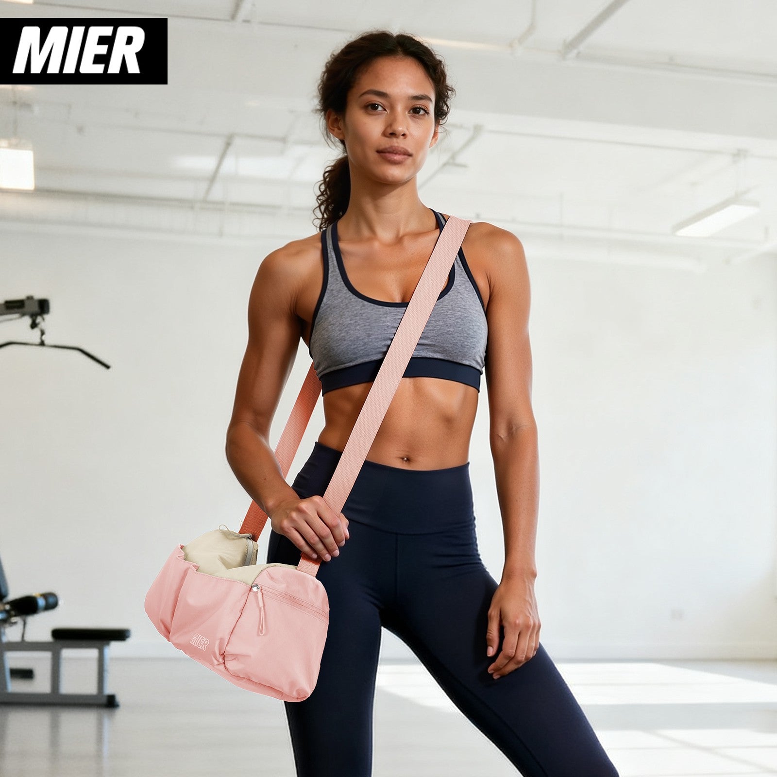 MIER Women's Gym Bag & Sports Duffel with Wet Pocket Gym Duffel Bag