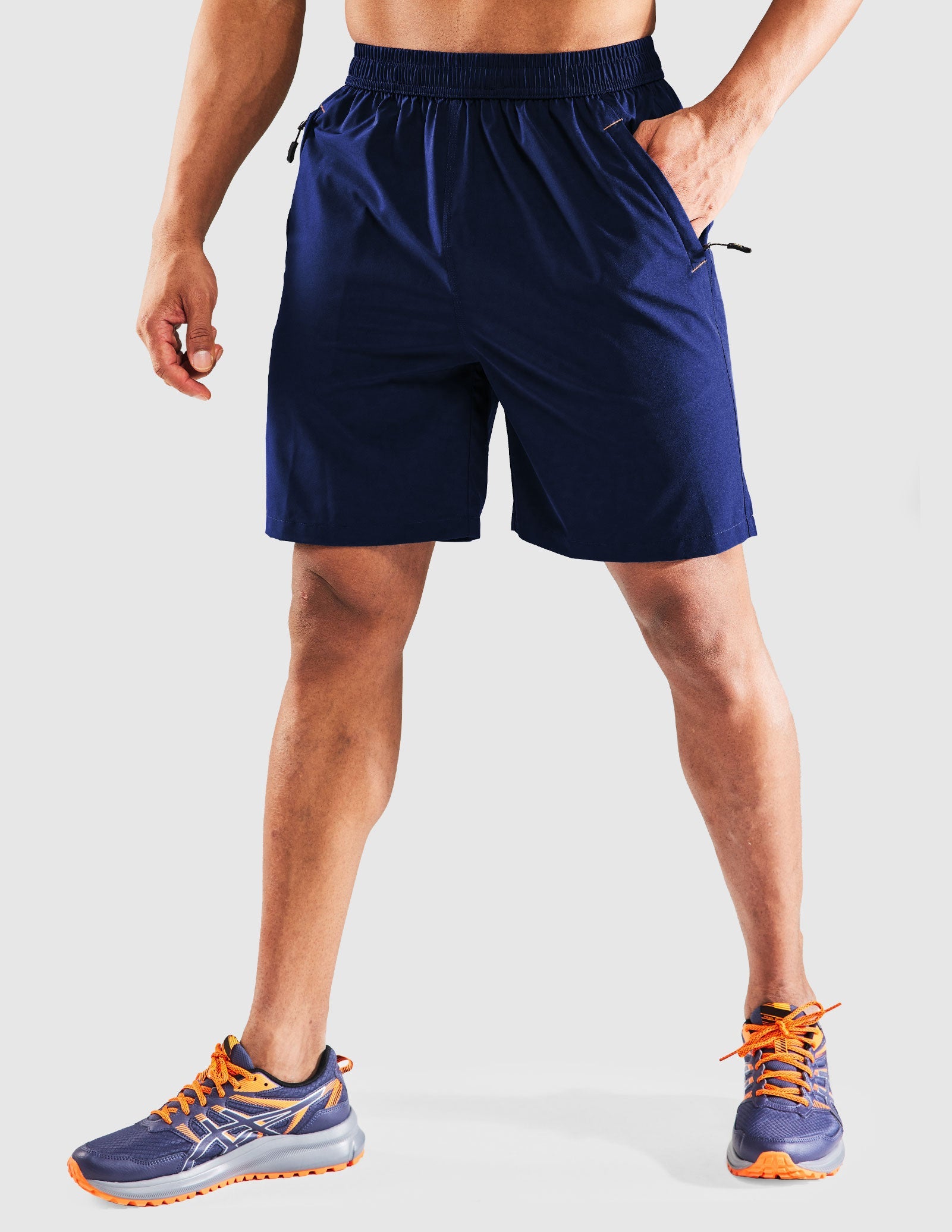 MIER Men's 7 Inch Quick Dry Running Shorts with Phone Pocket Men's Shorts