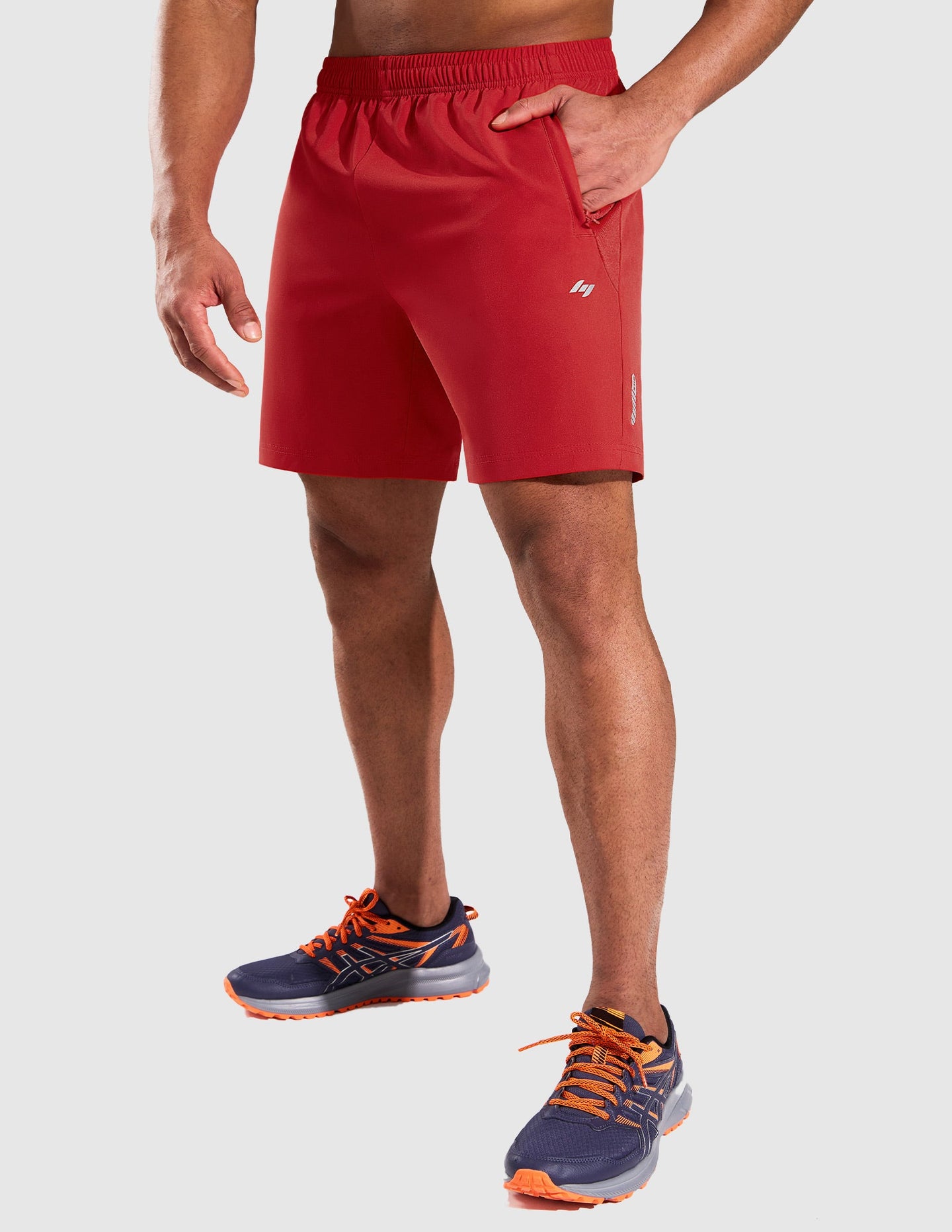 MIER Men’s 7” Athletic Shorts Quick Dry with 3 Zipper Pockets, No Liner Men's Shorts