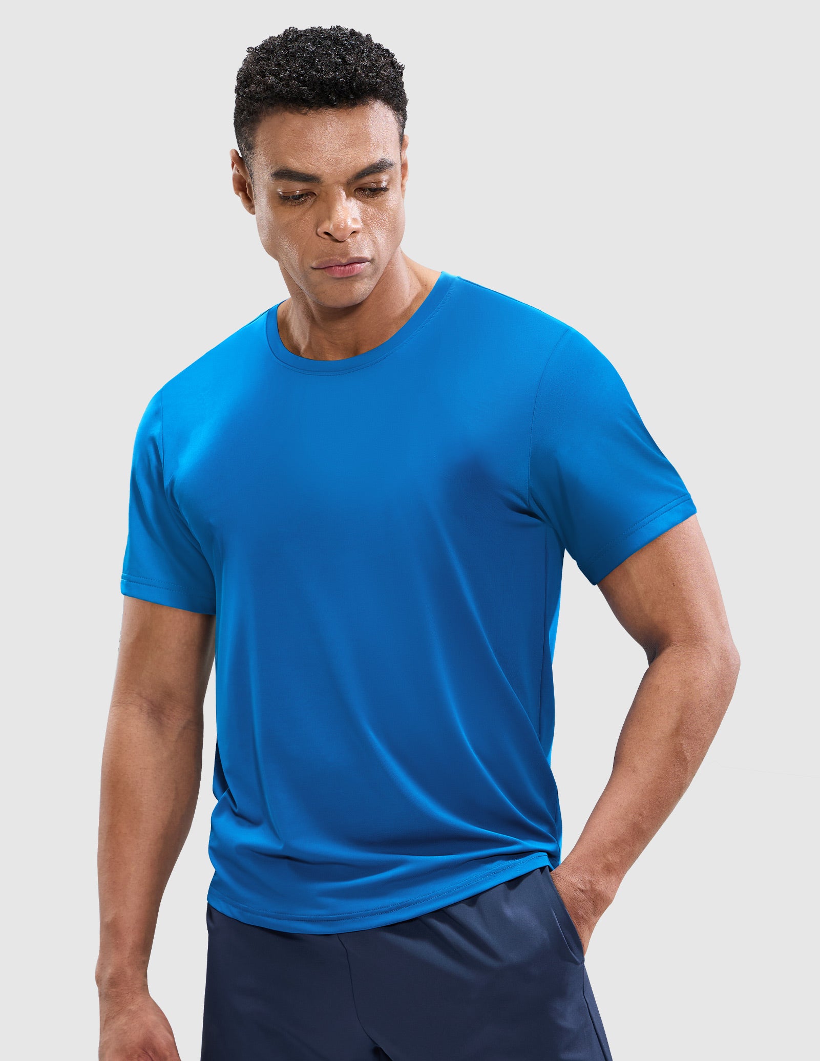 MIER Men’s Workout T-Shirt Dry Fit Short Sleeve UPF 50+ Running Tee Men's T-Shirts