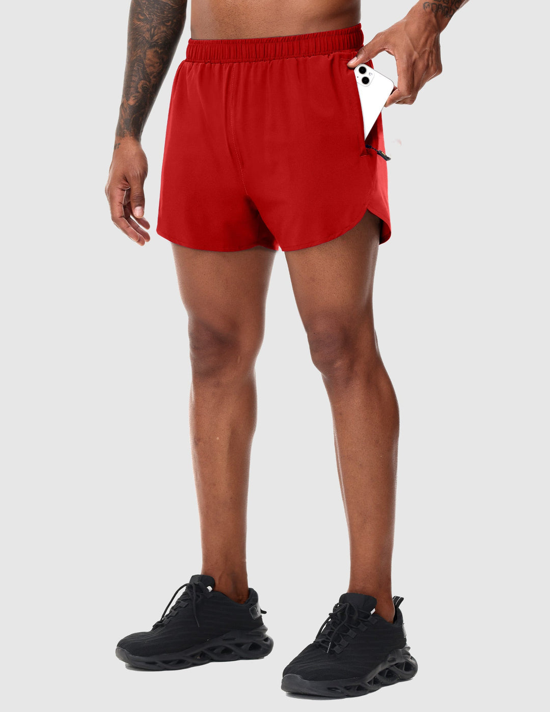 MIER Men's Inch Dry Fit Running Shorts with Brief Liner