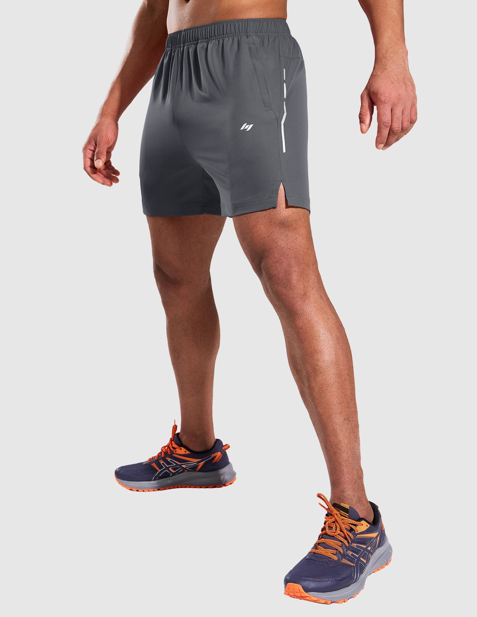 MIER Men’s 5" Athletic Running Shorts Quick Dry Workout Gym Shorts 3 Pockets Men's Shorts