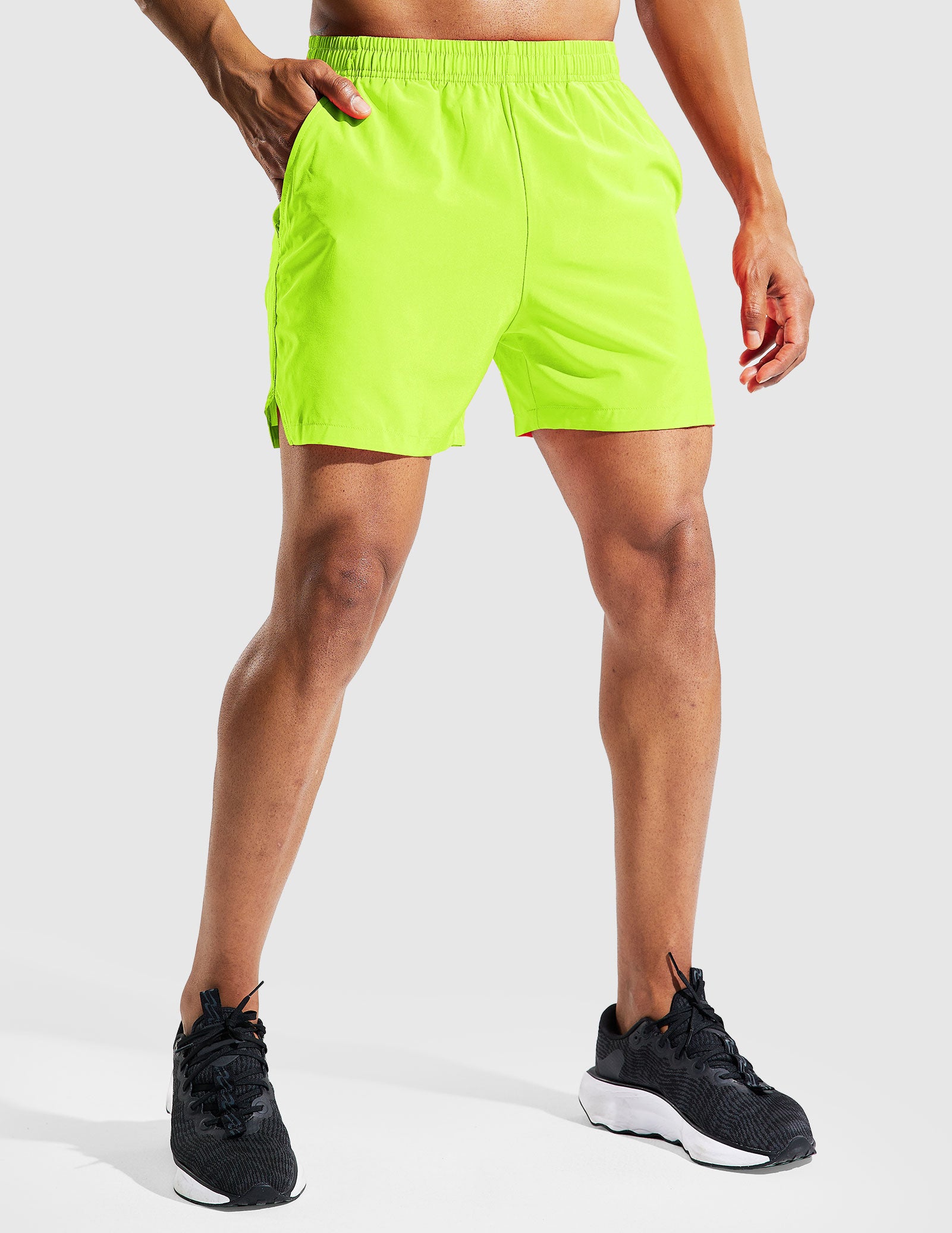 Men's Quick Dry Running Athletic Shorts with Pockets 5 Inch