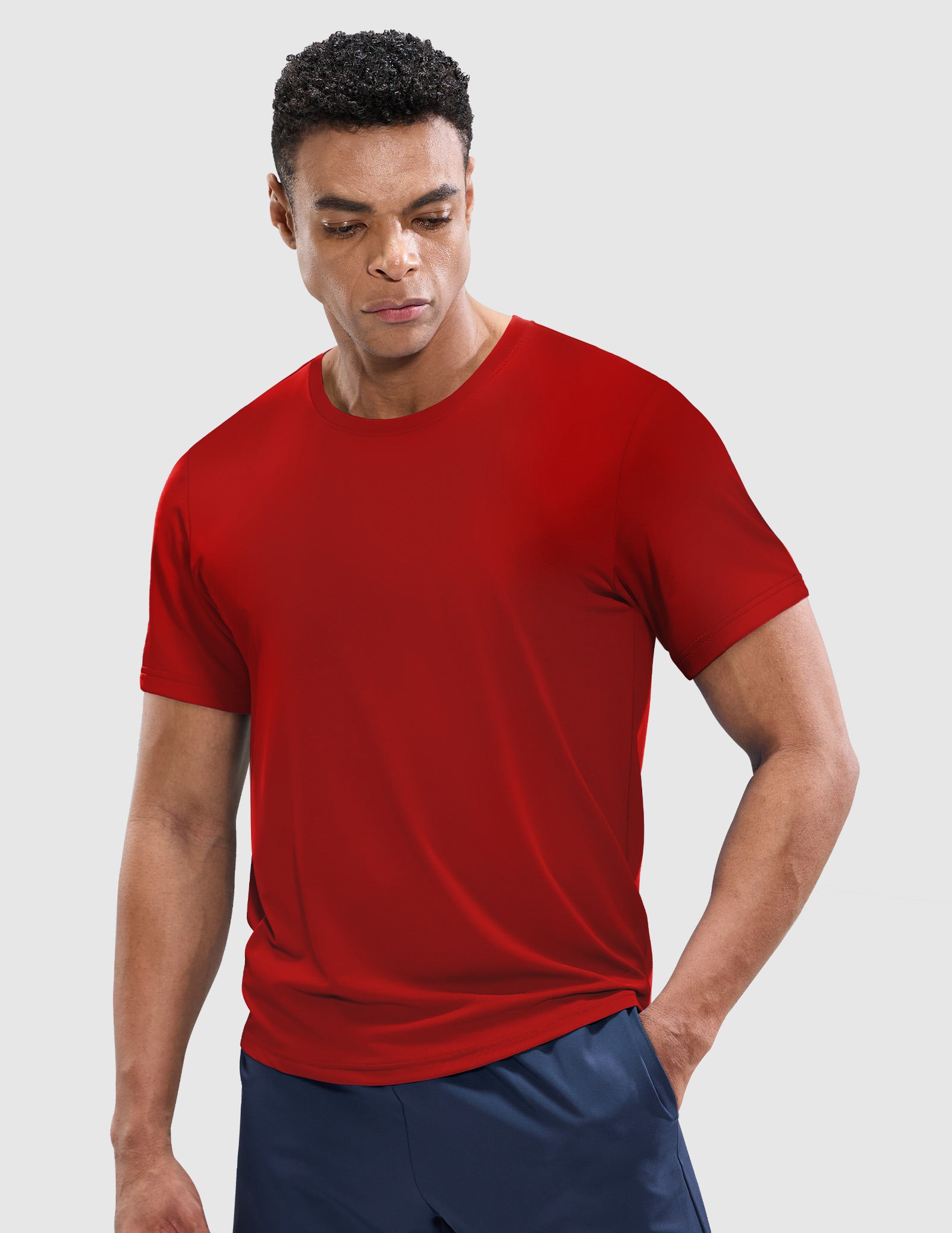 MIER Men’s Workout T-Shirt Dry Fit Short Sleeve UPF 50+ Running Tee Men's T-Shirts