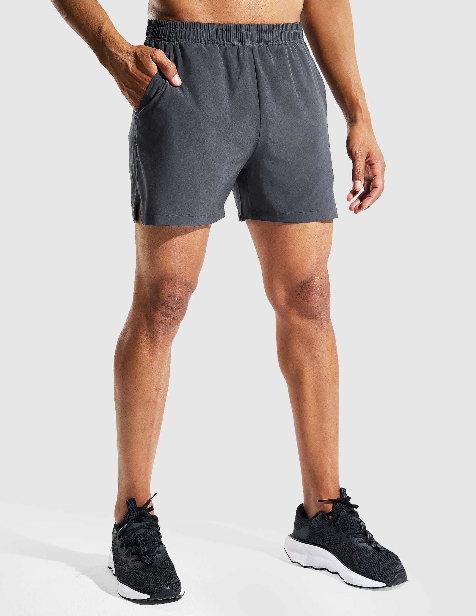 Men's Quick Dry Running Athletic Shorts with Pockets 5 Inch