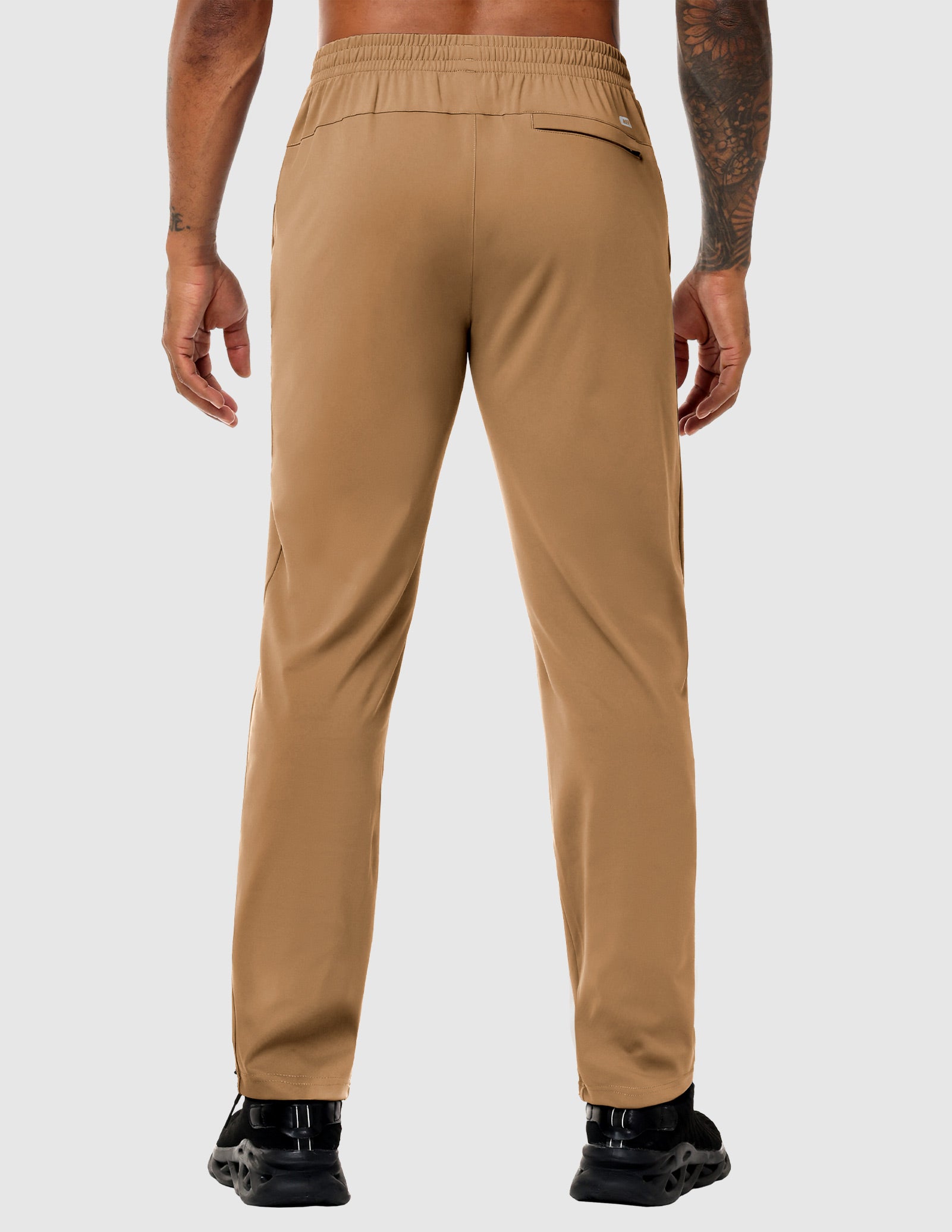 MIER Men’s Workout Sweatpants Lightweight Jogging Track Pants with 3 Zipper Pockets Men's Train Pants