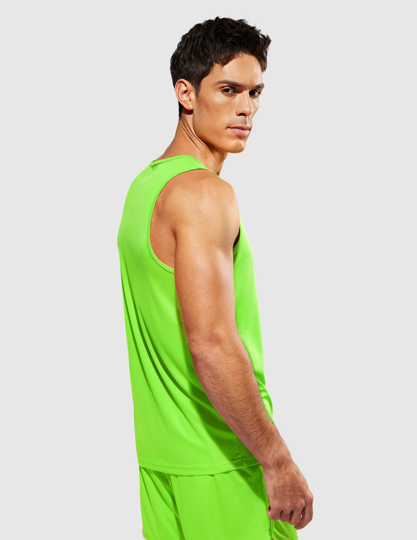 MIER Summer Running Tank Top Lightweight and Sweat Wicking Men's Tank Top