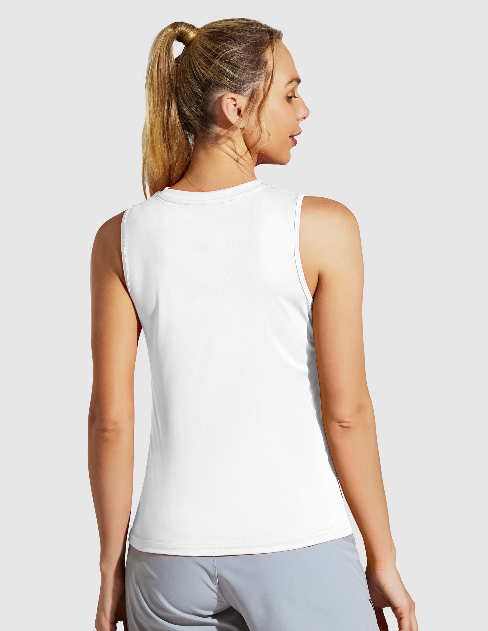 MIER UV Protection Sleeveless Workout Tank Top for Women - Lightweight & Breathable Women's Tank Top