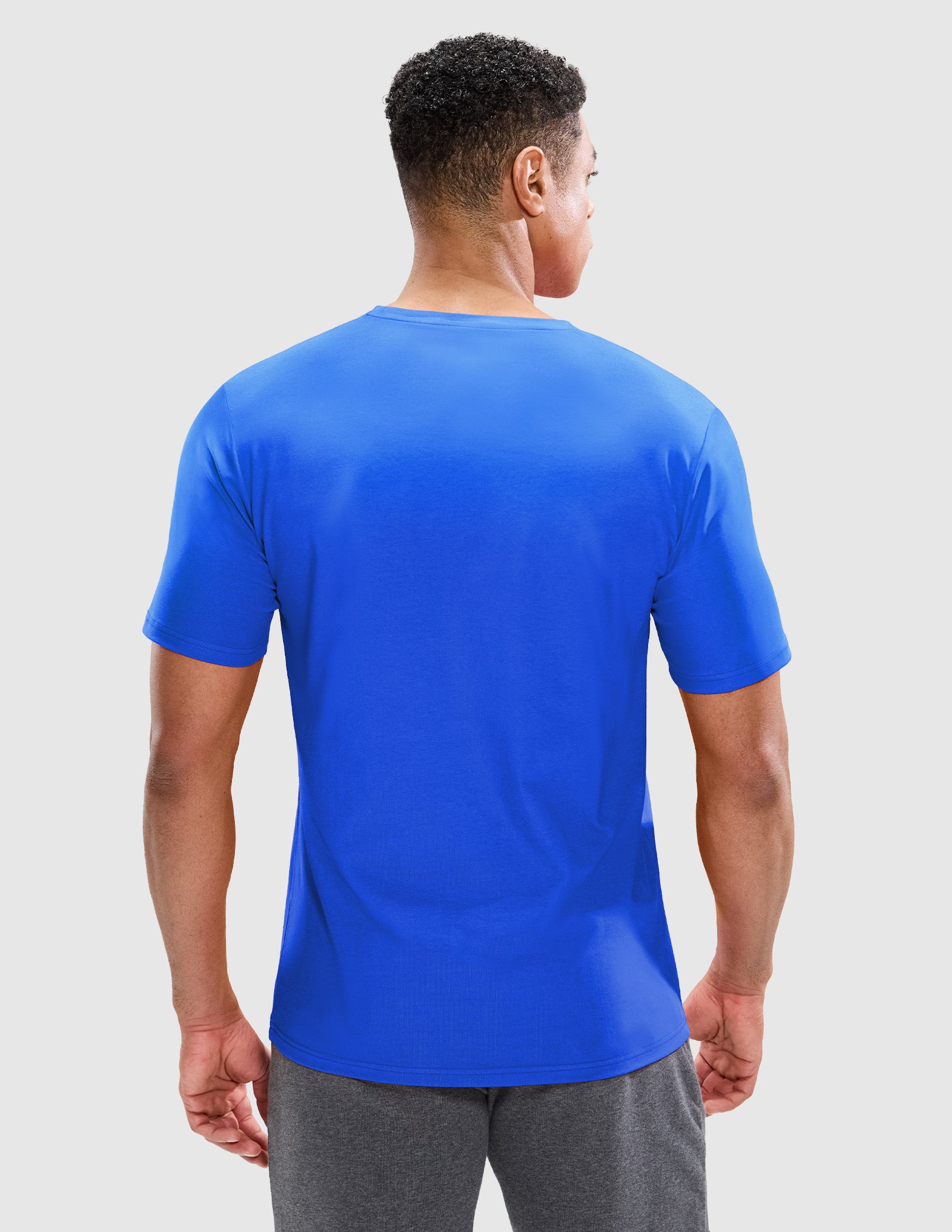 Men's Cotton T-Shirts with Pocket Soft Crewneck Tee