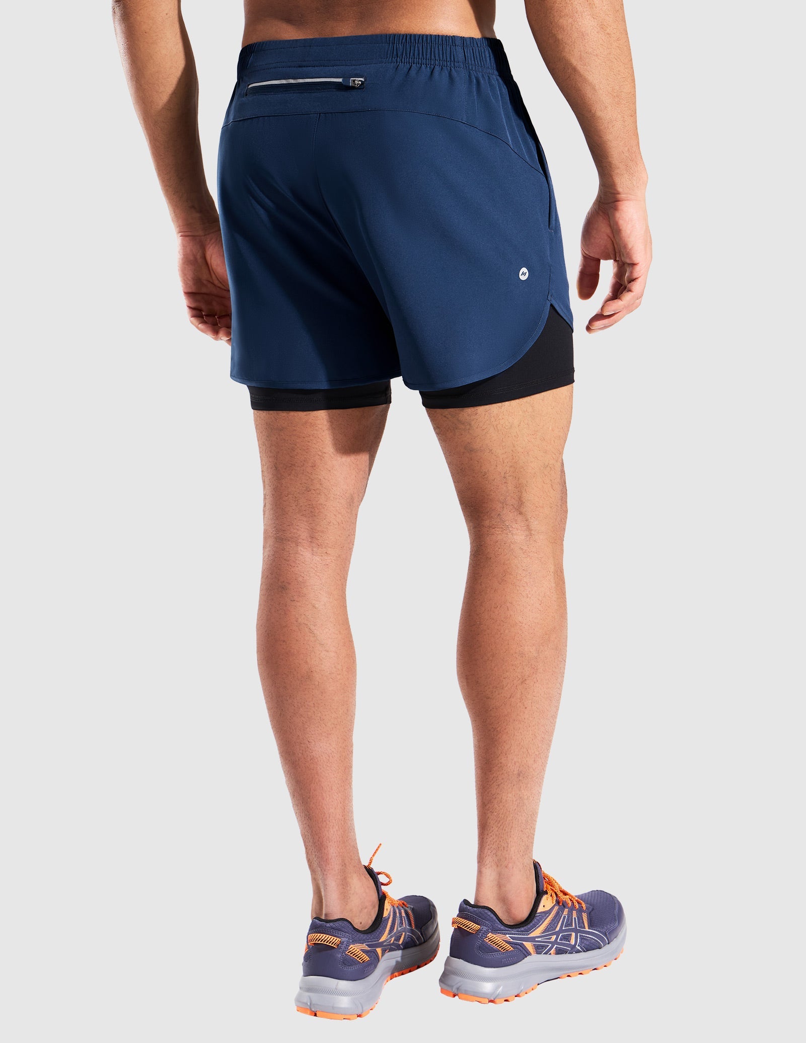 MIER Men’s 2-in-1 Running Shorts 5” Quick Dry with Compression Liner & 3 Pockets Men's Shorts