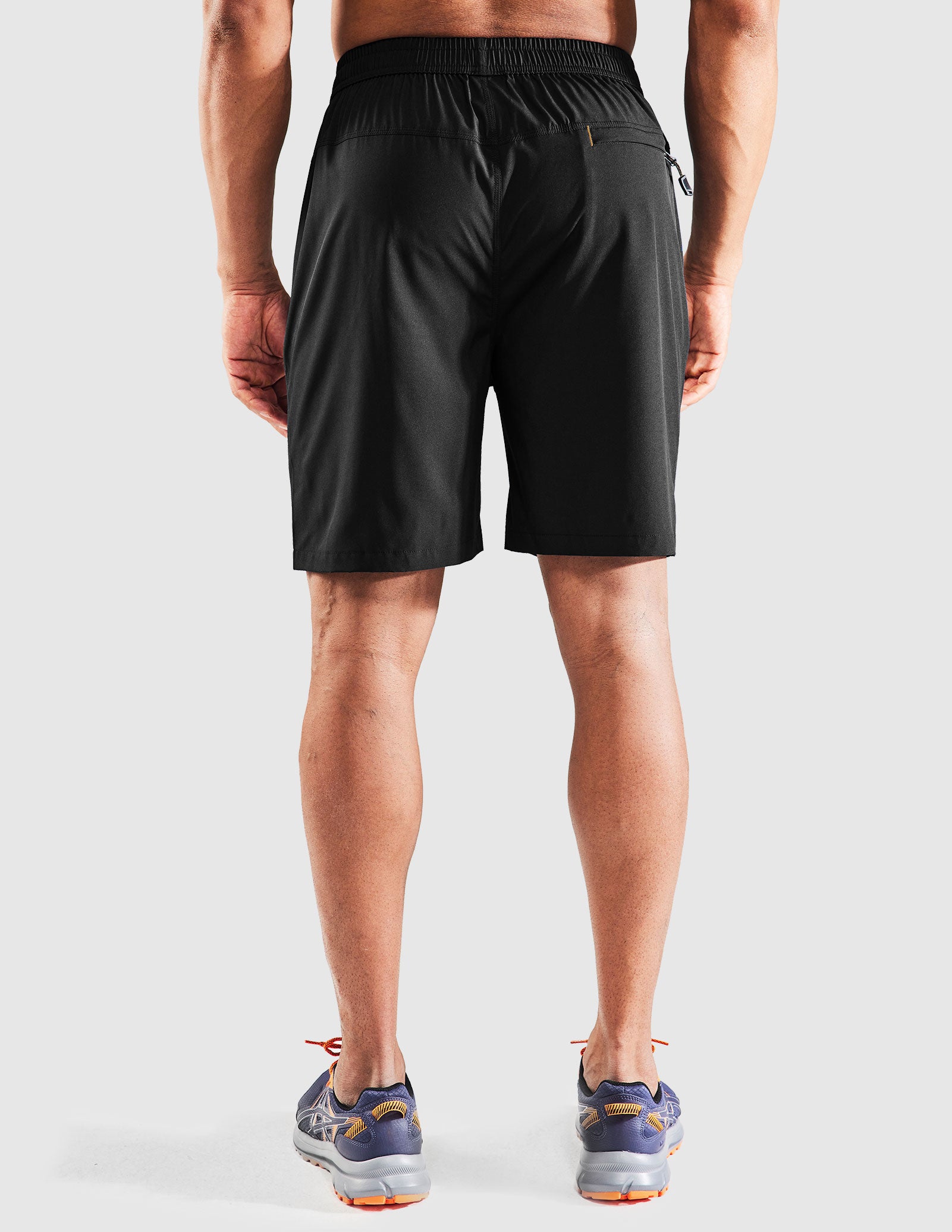 Men's Quick Dry Running Shorts with Zipper Pocket 7 Inch